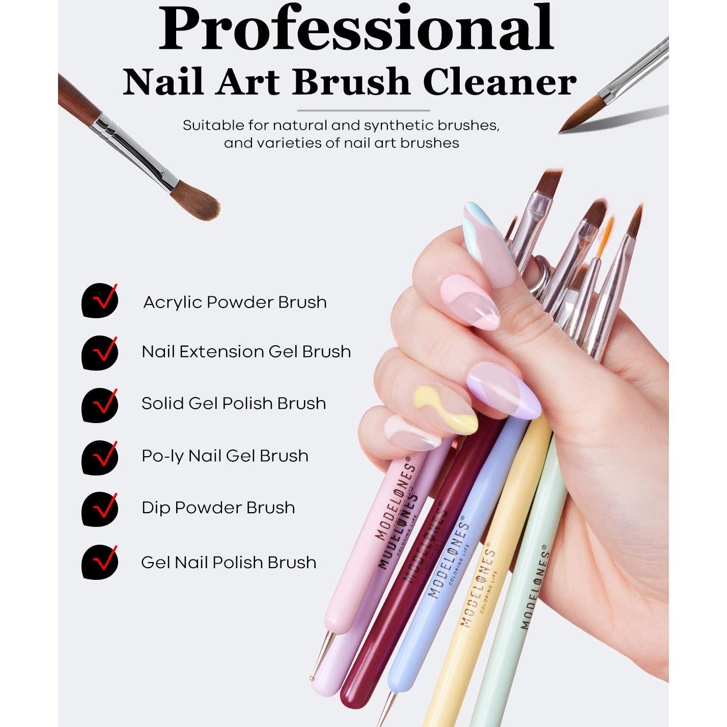 Limpiador y Restaurador de Pinceles Modelones 80ml con Pincel Pro