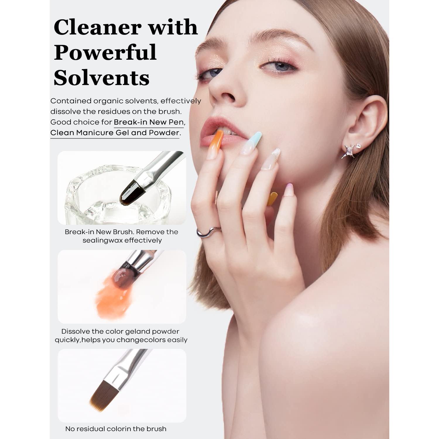 Limpiador y Restaurador de Pinceles Modelones 80ml con Pincel Pro