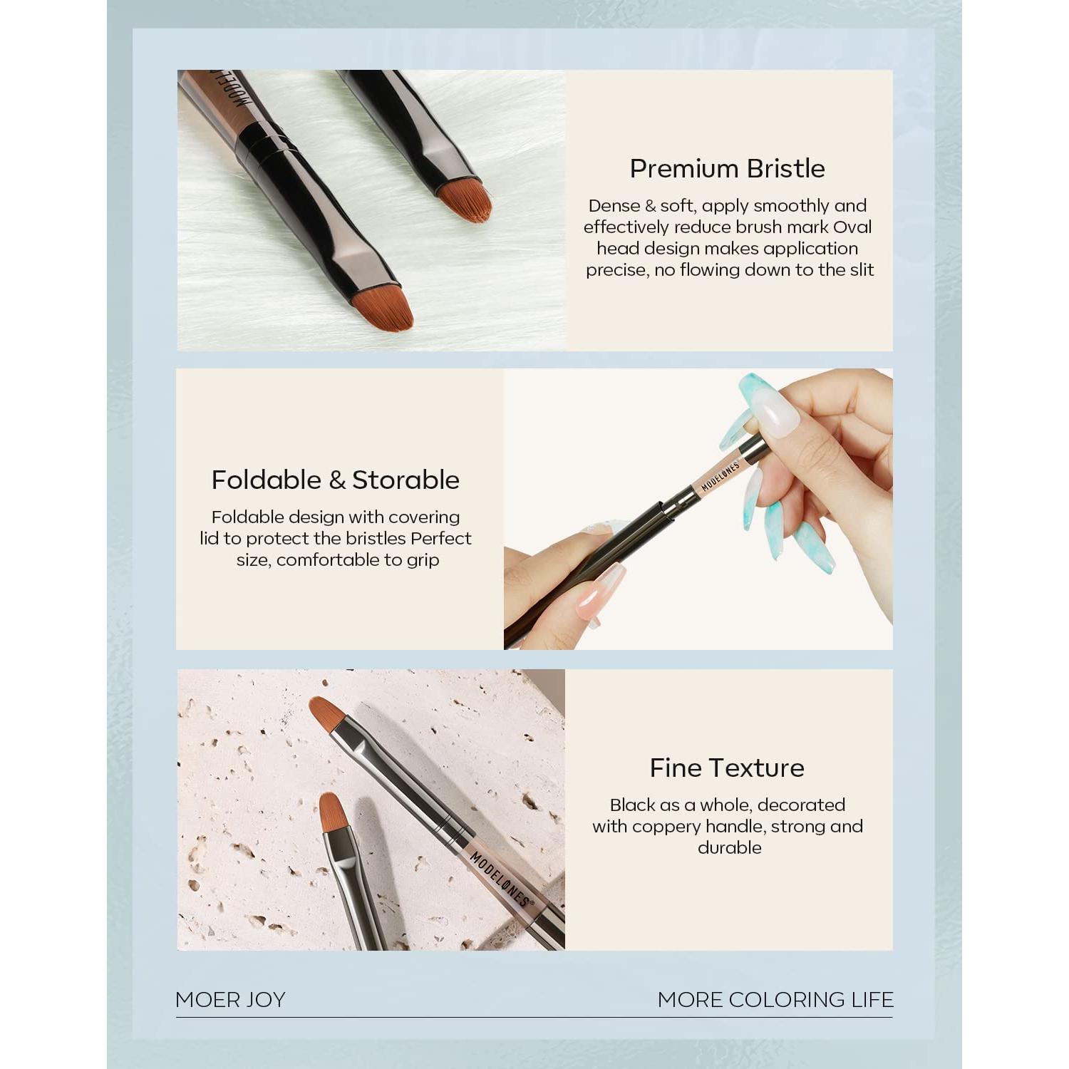 Limpiador y Restaurador de Pinceles Modelones 80ml con Pincel Pro