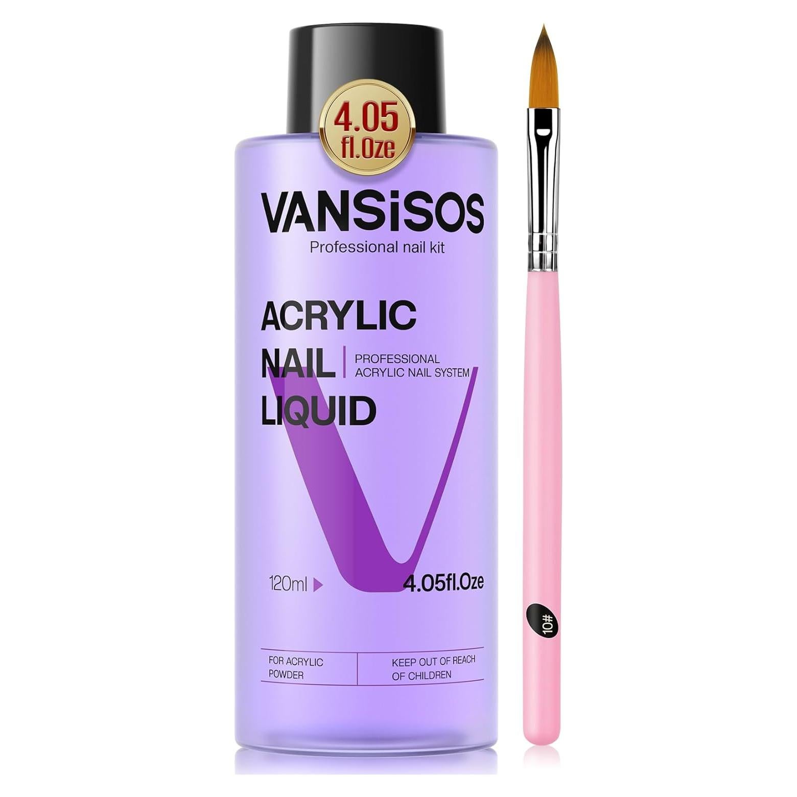 Líquido Acrílico Profesional VANSISOS 118.3 ml para Uñas
