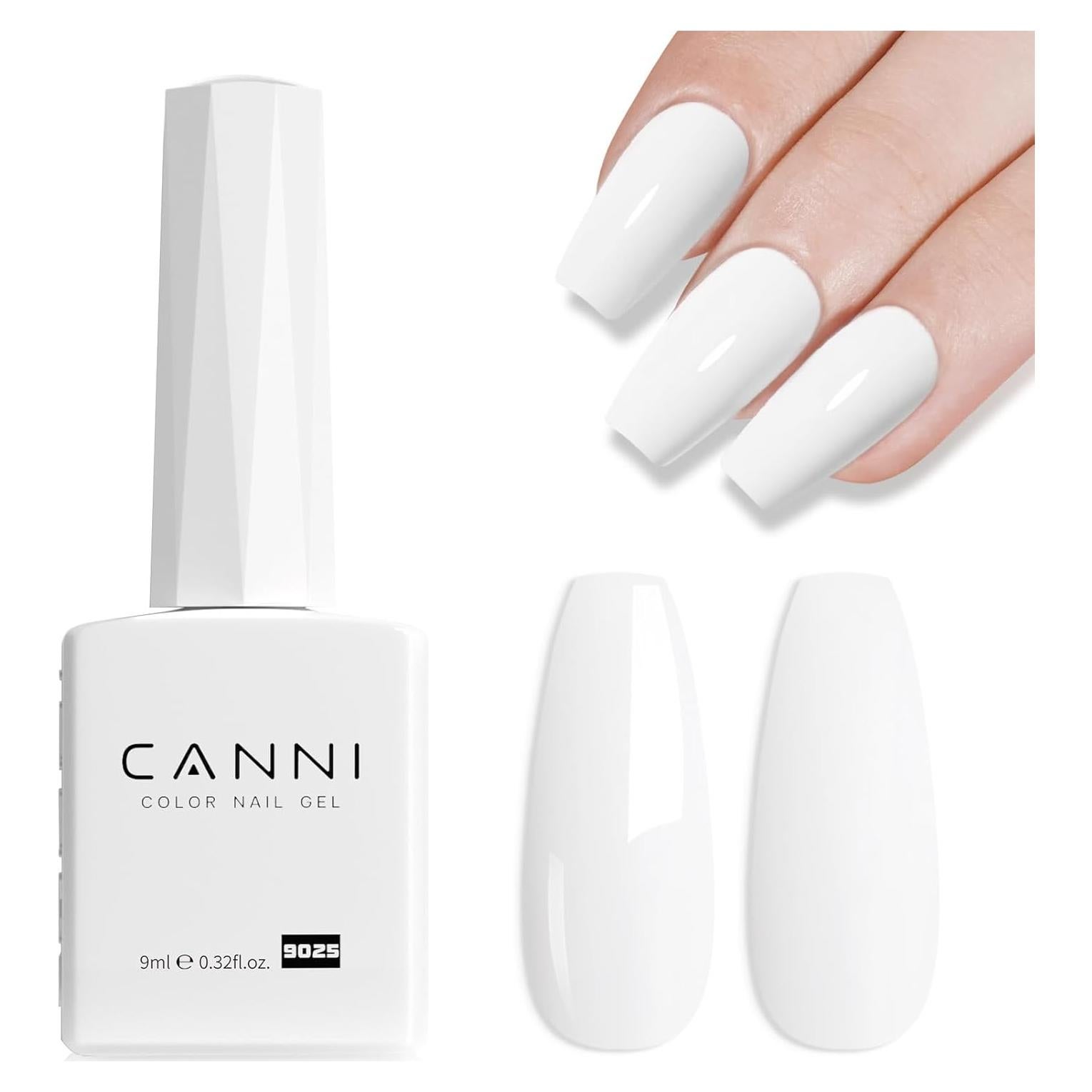 Esmalte de Uñas en Gel CANNI Blanco Puro 9ML Brillo Alto
