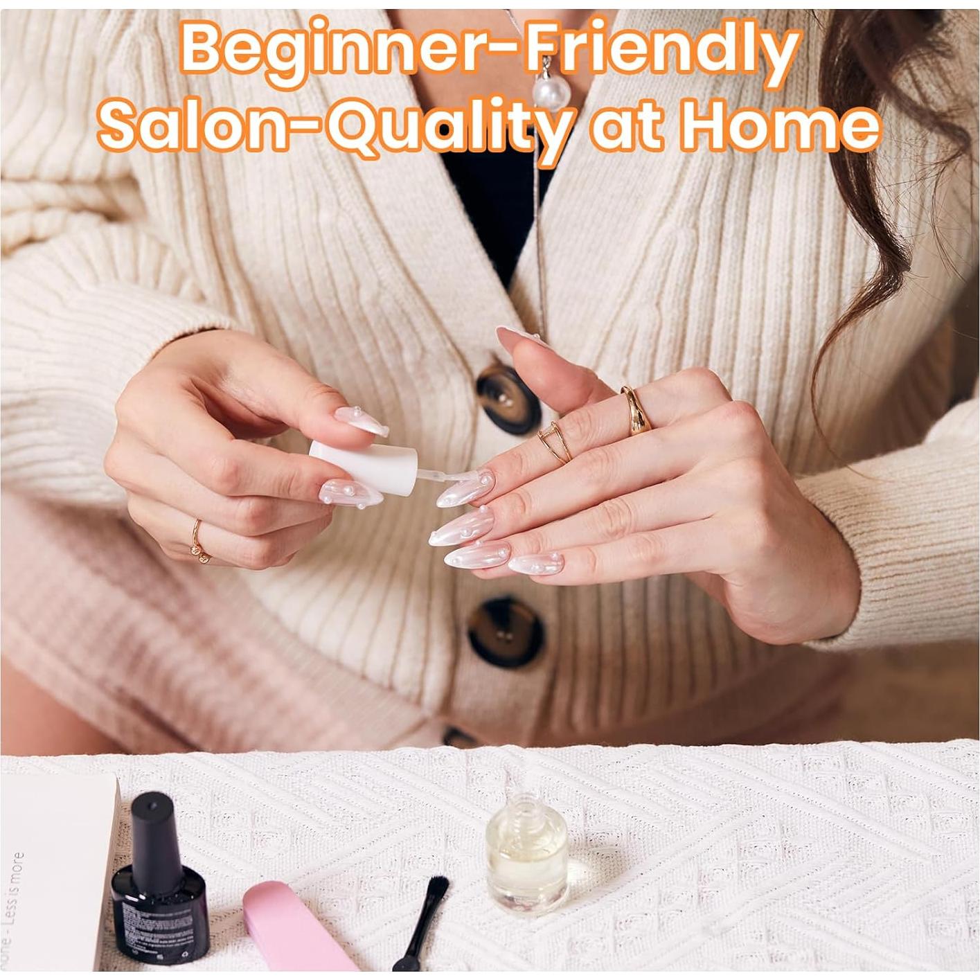 Gel de Pegamento para Uñas Beetles 2Pcs 20g Sólido Ultra Fuerte