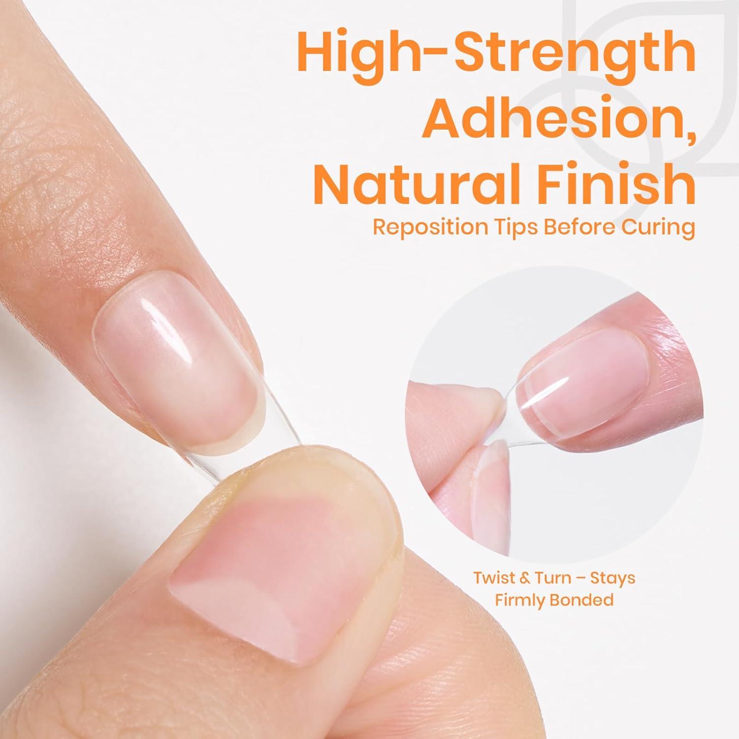 Gel de Pegamento para Uñas Beetles 2Pcs 20g Sólido Ultra Fuerte