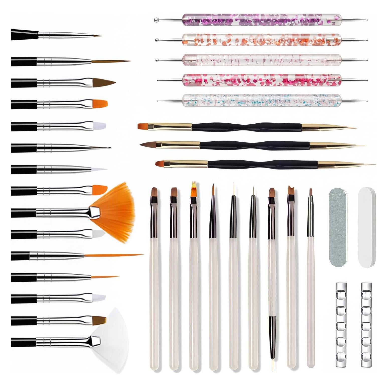 Juego de 36 Piezas de Pinceles para Uñas HomTop - Herramientas Profesionales