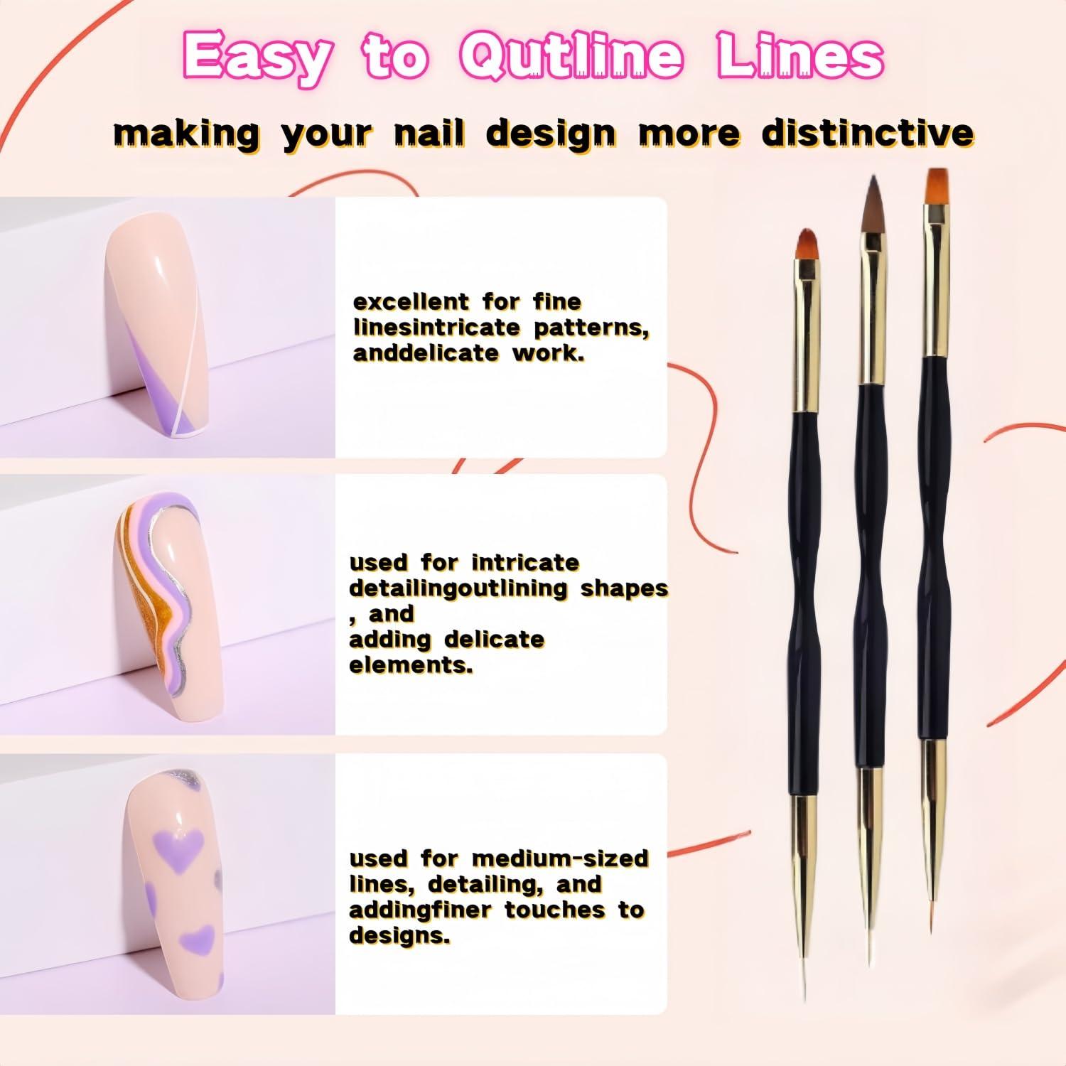 Juego de 36 Piezas de Pinceles para Uñas HomTop - Herramientas Profesionales