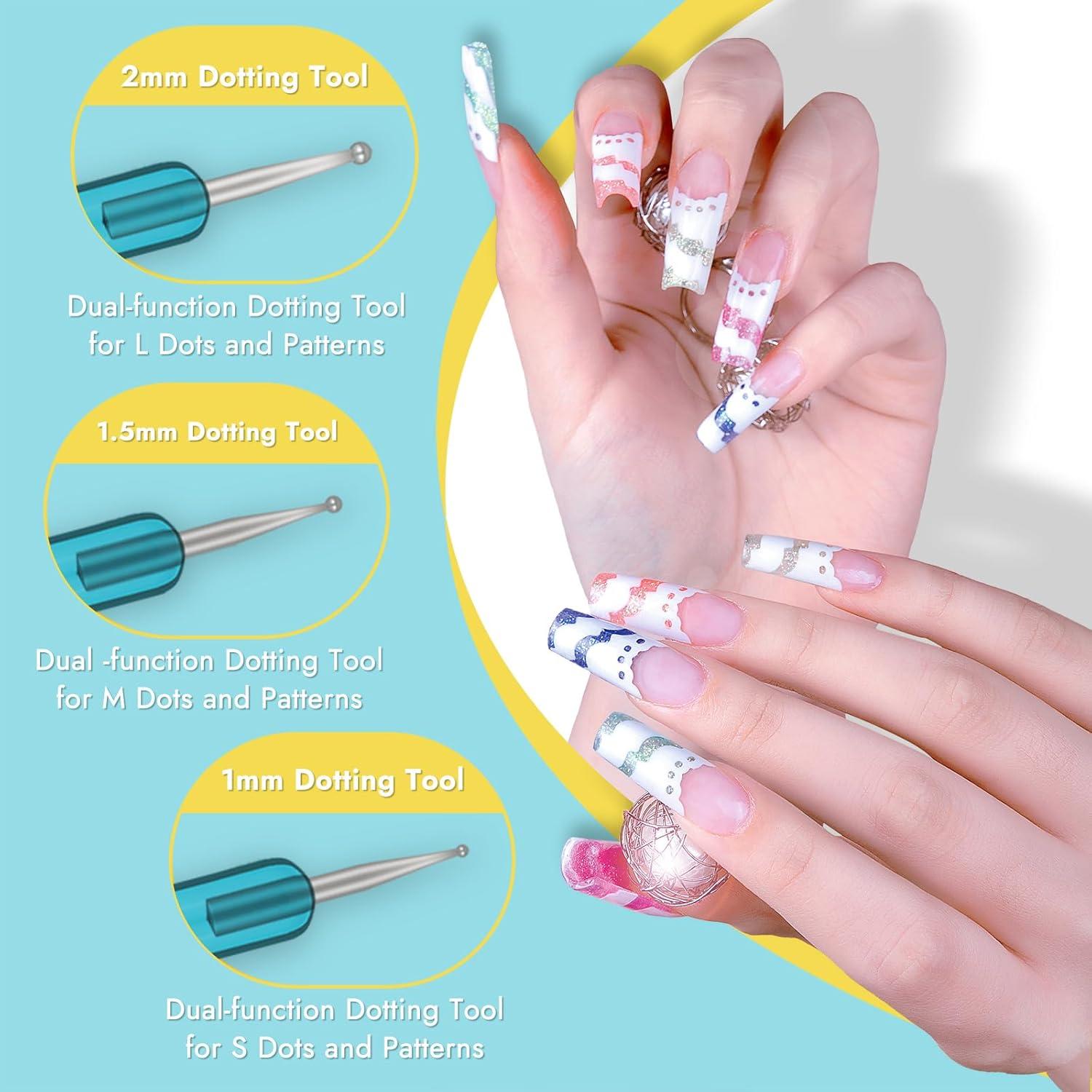 Juego de Pinceles Finea 6 Piezas para Arte en Uñas Gel