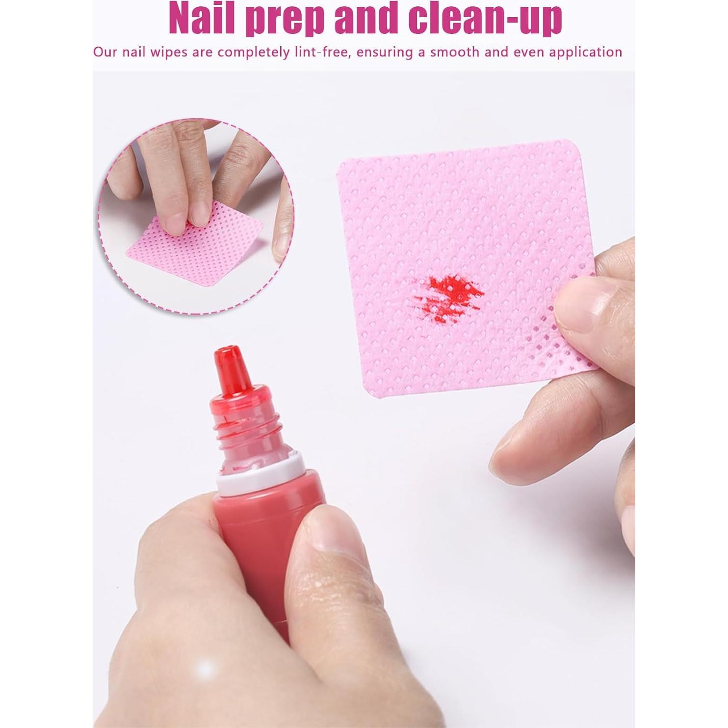 Toallitas de Uñas Sin Pelusa TEOYALL 400 PCS para Limpieza