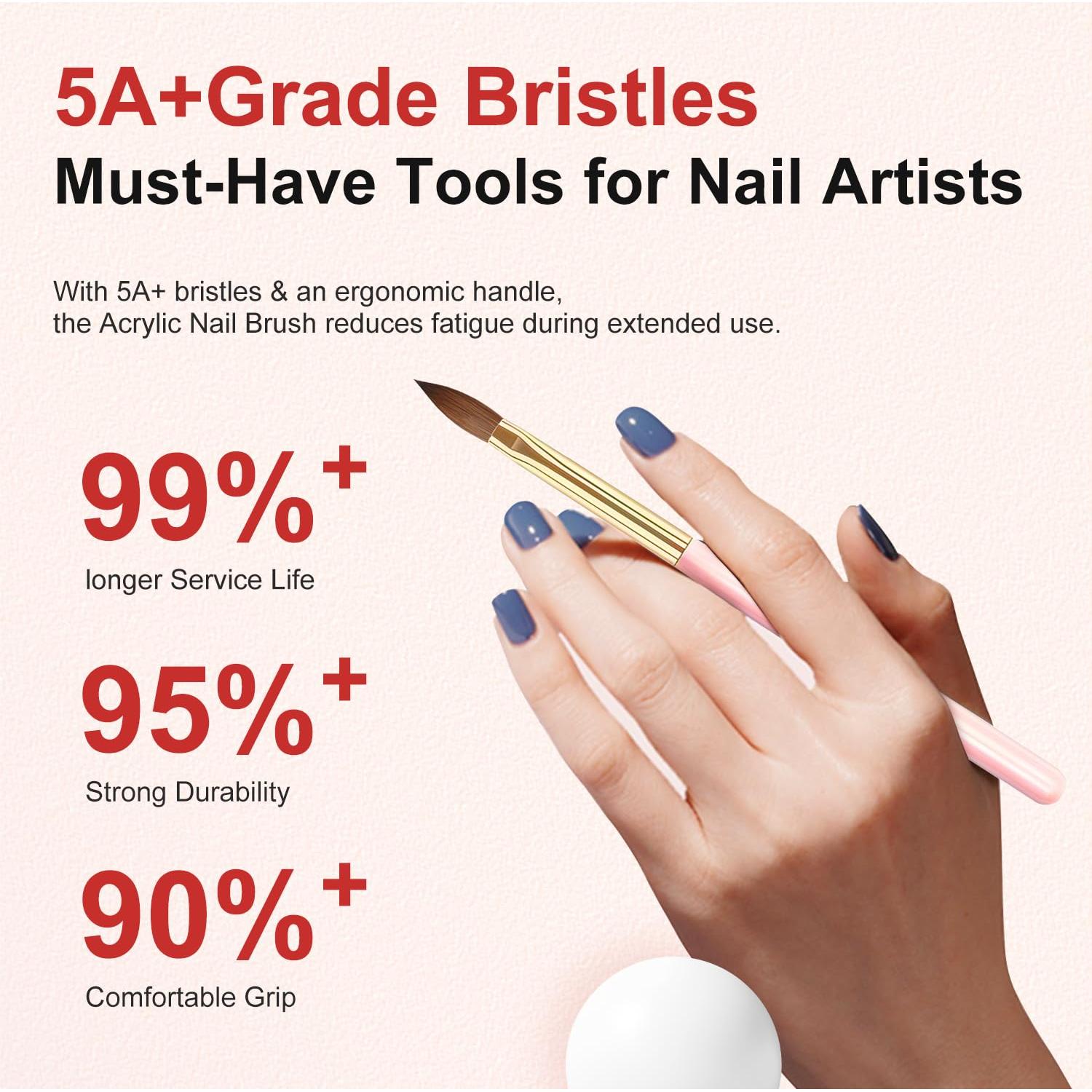 Juego de Pinceles para Uñas Acrílicas MUSILAN 10 Piezas