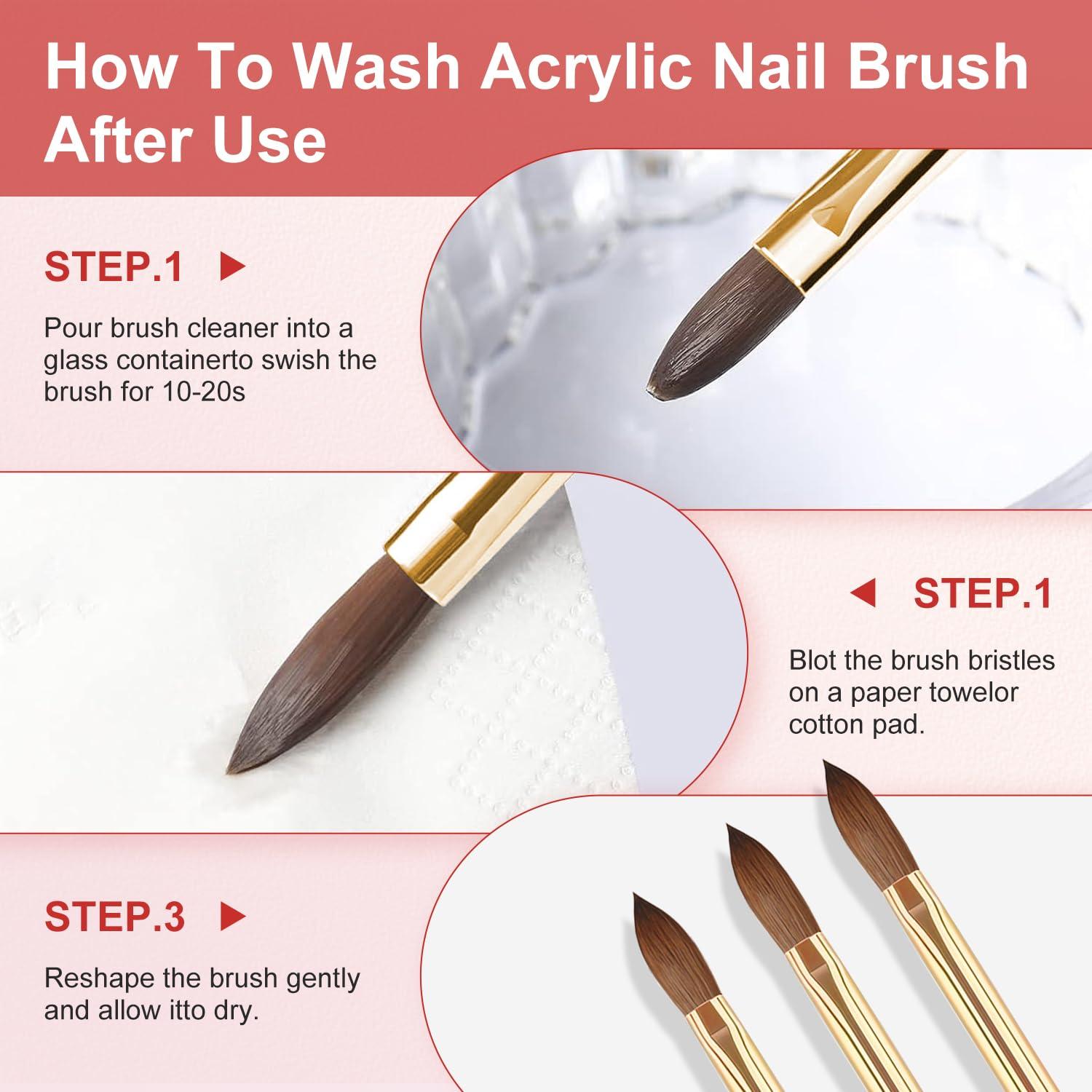 Juego de Pinceles para Uñas Acrílicas MUSILAN 10 Piezas