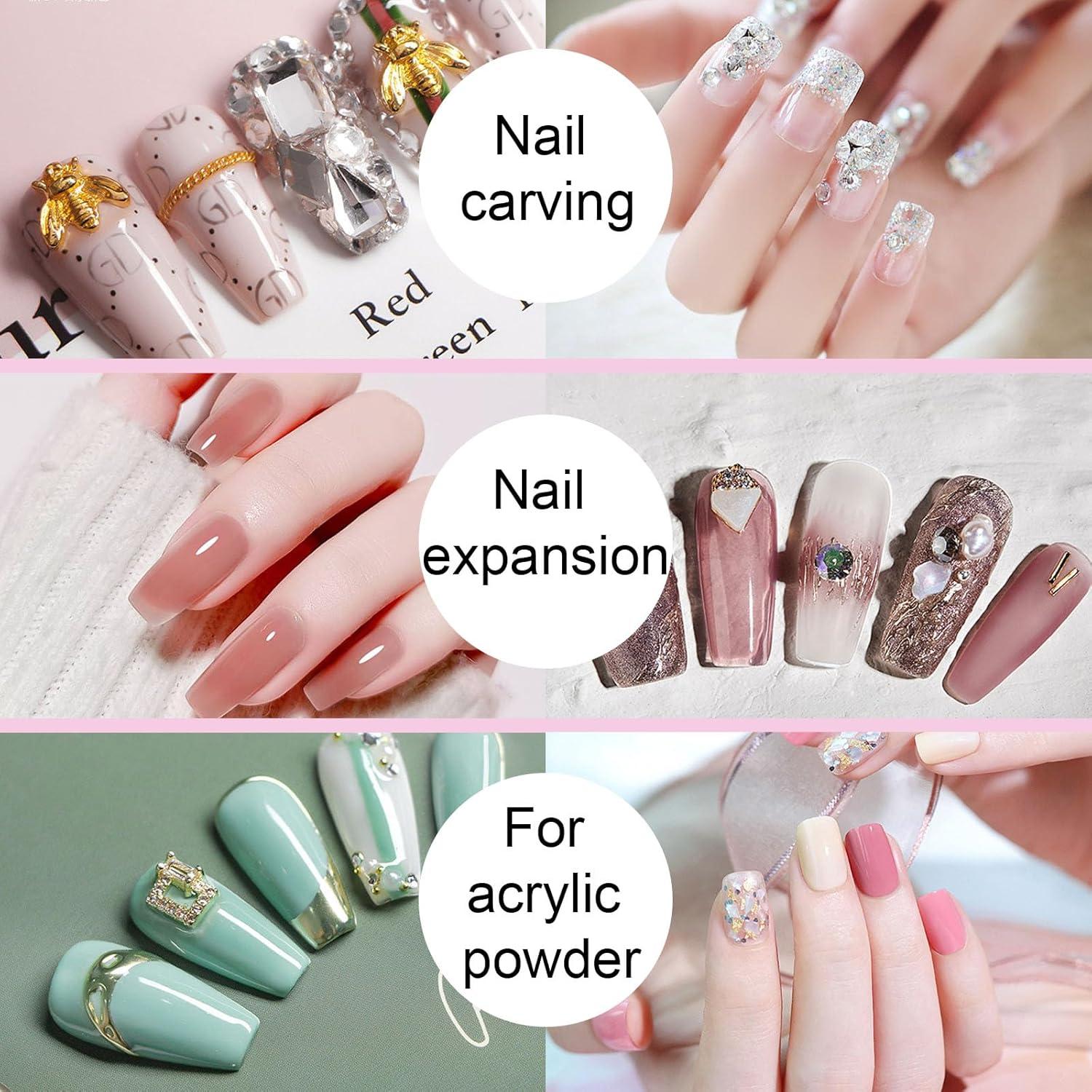 Pincel de Uñas Acrílico KEMEISI #10 21.78cm Rosa Profesional