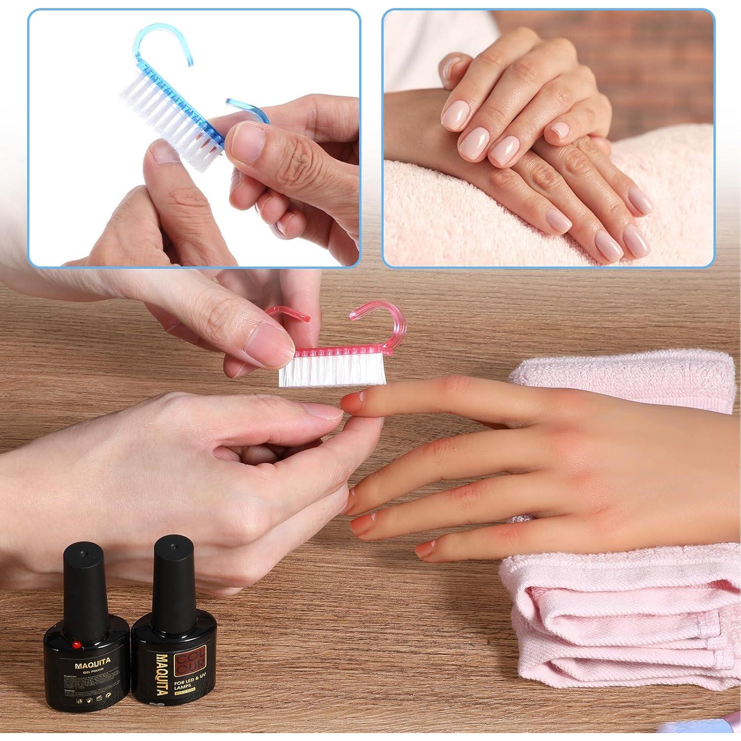 20 Cepillos de Uñas Aeaocvo en 4 Colores - Limpieza Eficaz