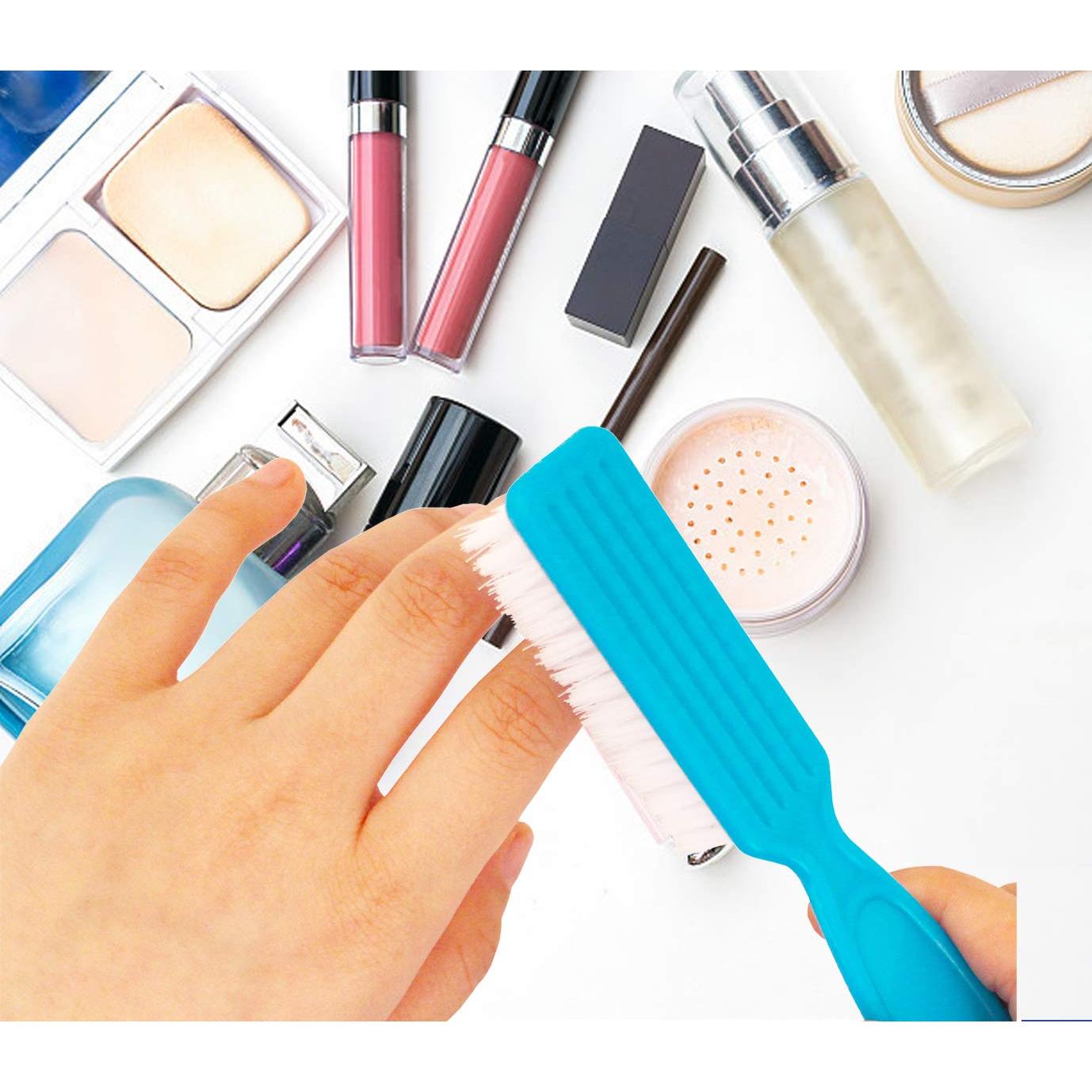 Paquete de 6 cepillos de limpieza de uñás Qeedy - Multicolor