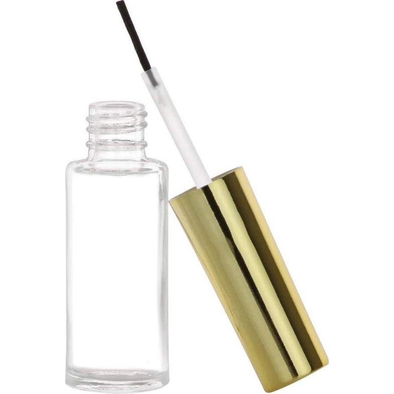 Nakpunar 70 Botellas Vacías de Esmalte de Uñas 7 ml con Tapa Dorada