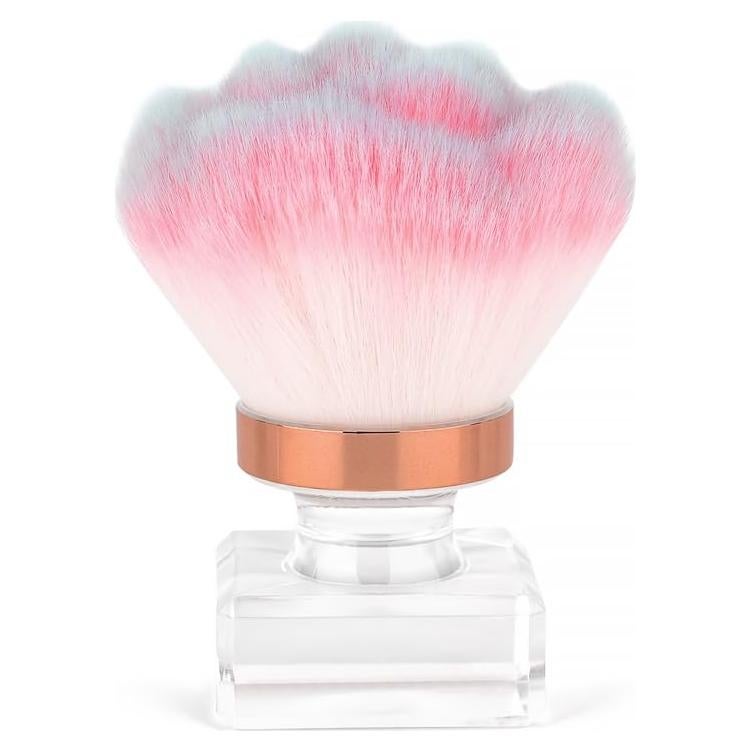 Cepillo de Polvo de Uñas KADS Forma de Flor Rosa 10.39x6.60cm