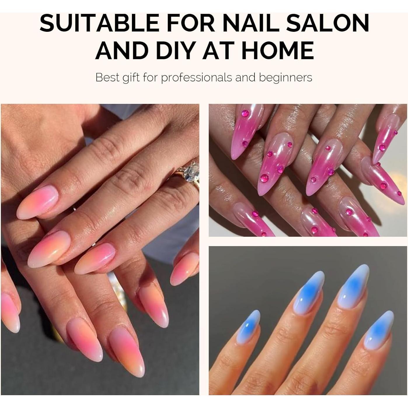 Esponjas para Uñas MelodySusie 100 Pcs con Agarrador