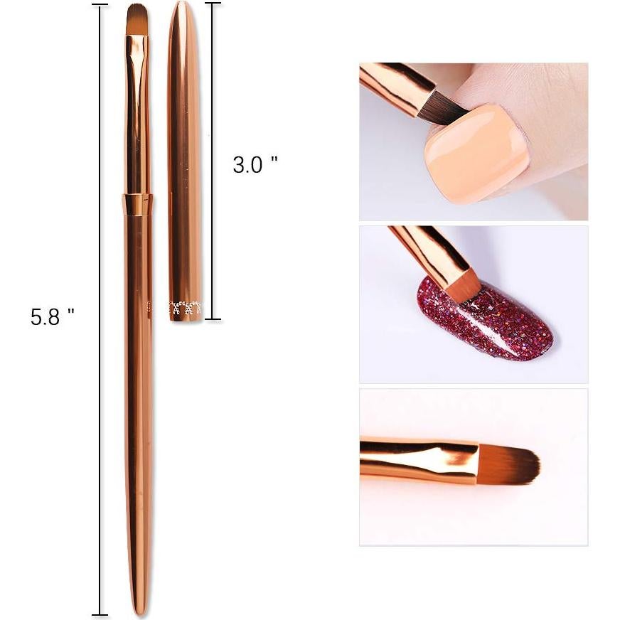 Pincel de Uñas Acrílicas Kolinsky SILPECWEE - 24.6x6.5cm