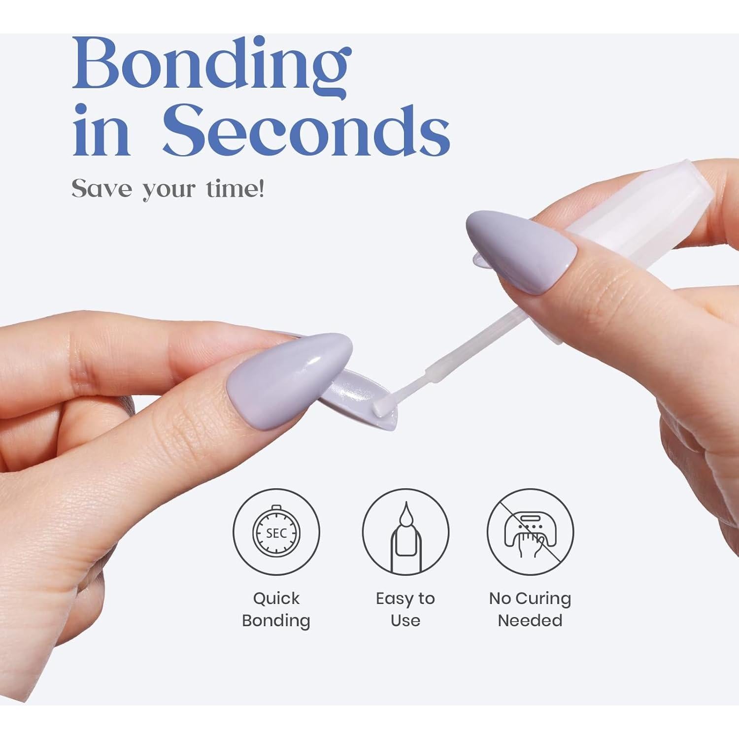 Pegamento para Uñas Beetles 10ml Secado Rápido 3 Pcs