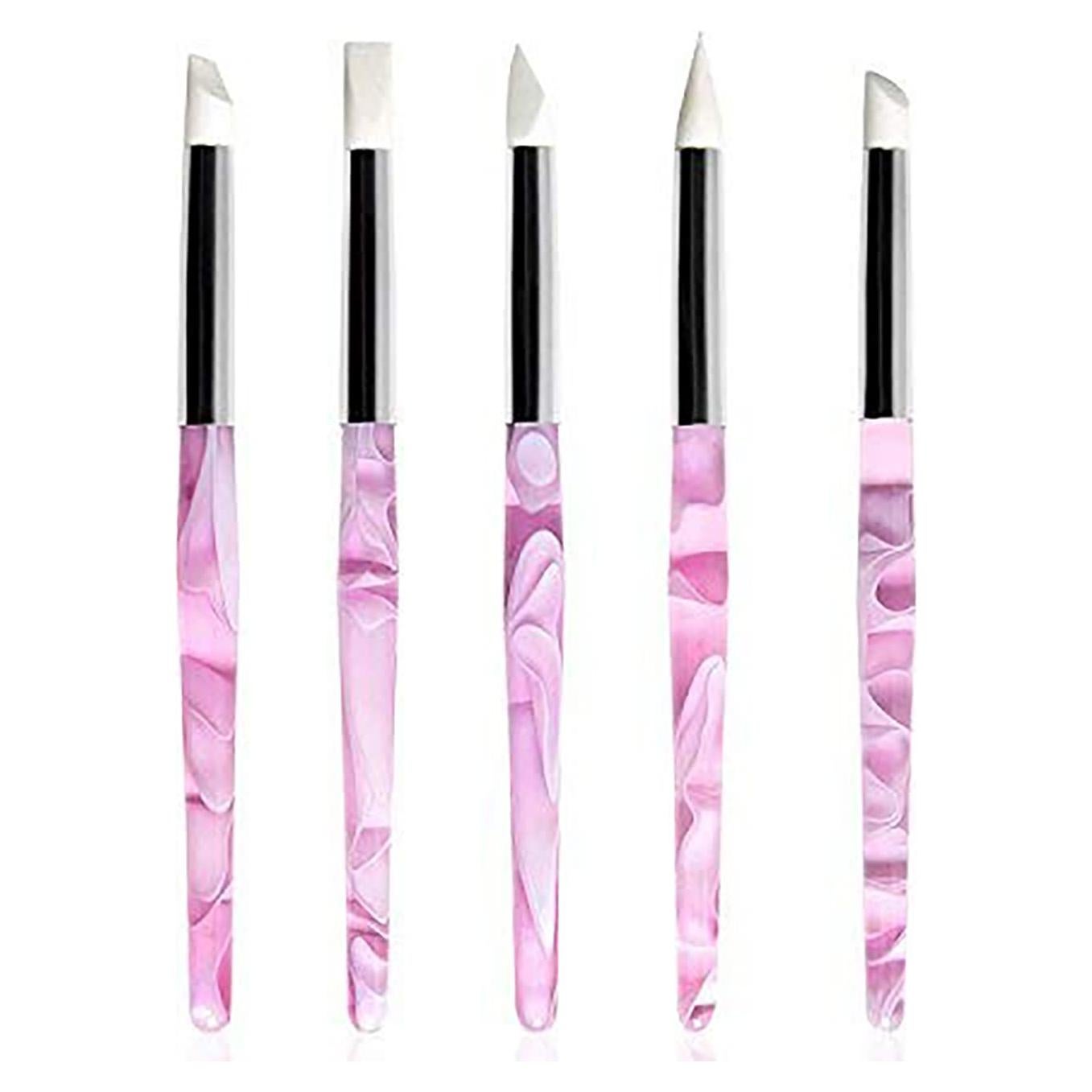 Juego de 5 Pinceles de Silicona BQAN para Escultura de Uñas
