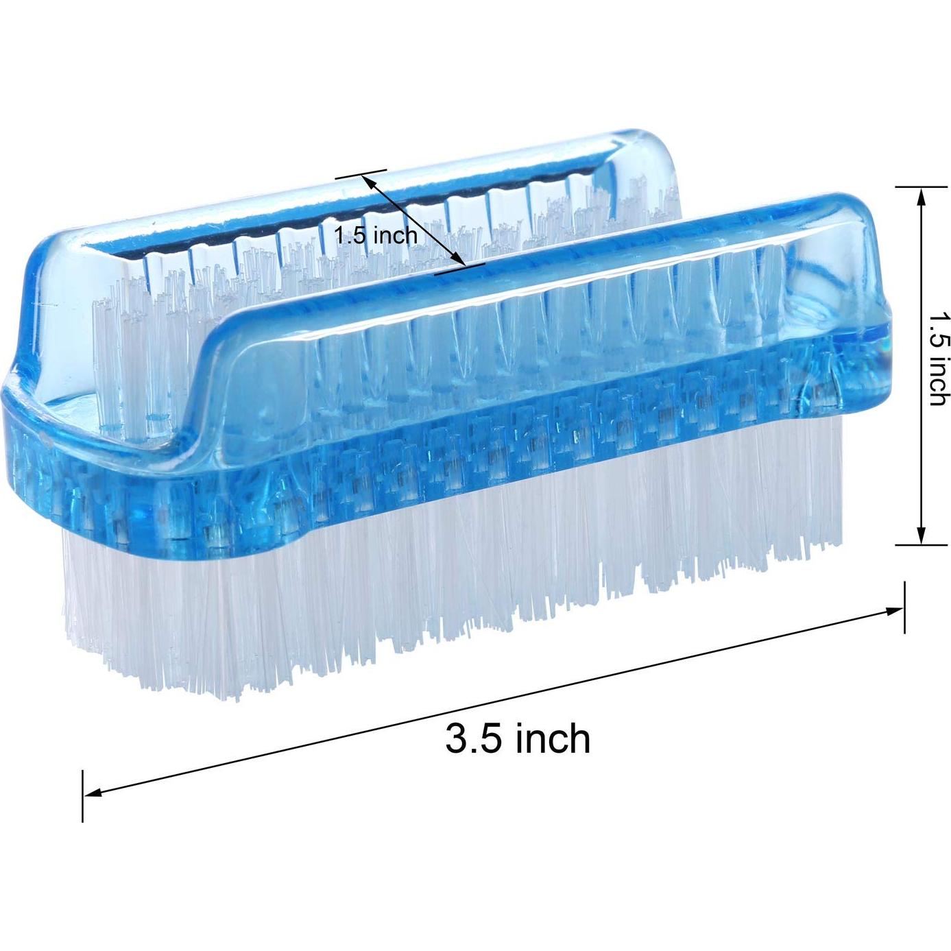 Cepillo de Uñas Doble Cara BTYMS - 6 Pcs, Limpieza Manos y Pies