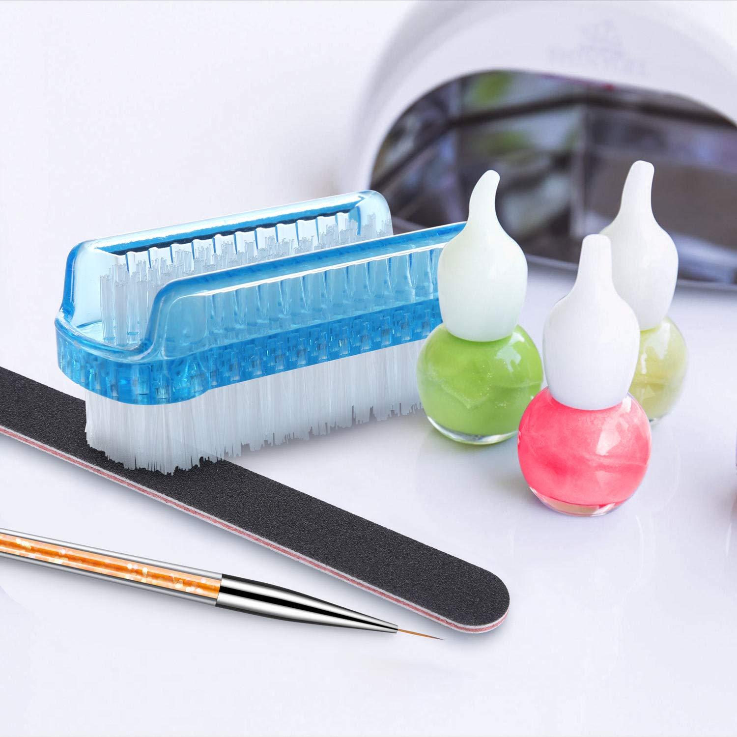 Cepillo de Uñas Doble Cara BTYMS - 6 Pcs, Limpieza Manos y Pies