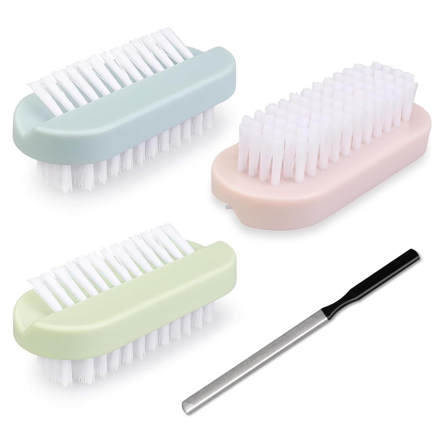 Juego de Cepillos y Lima para Uñas FOWSRHRG - 4 Piezas