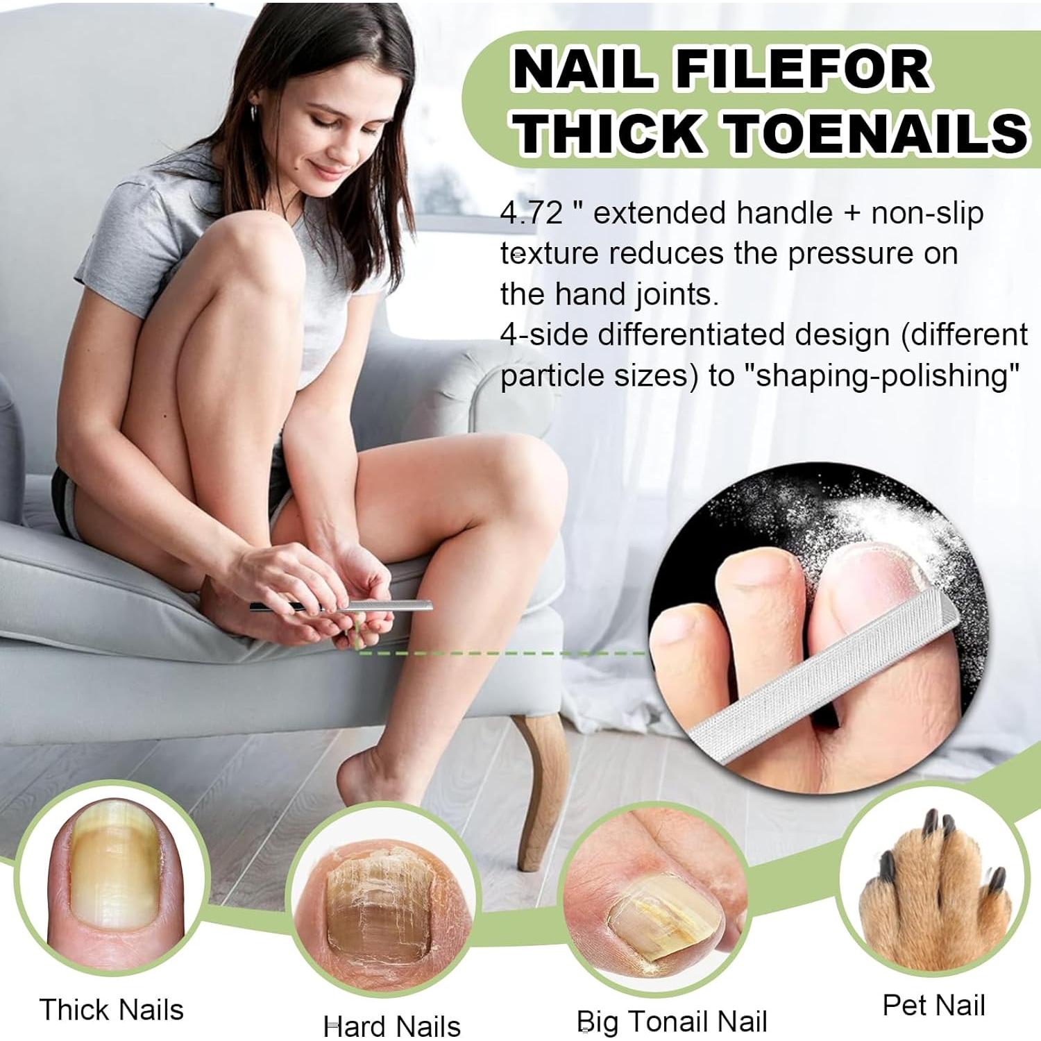 Juego de Cepillos y Lima para Uñas FOWSRHRG - 4 Piezas