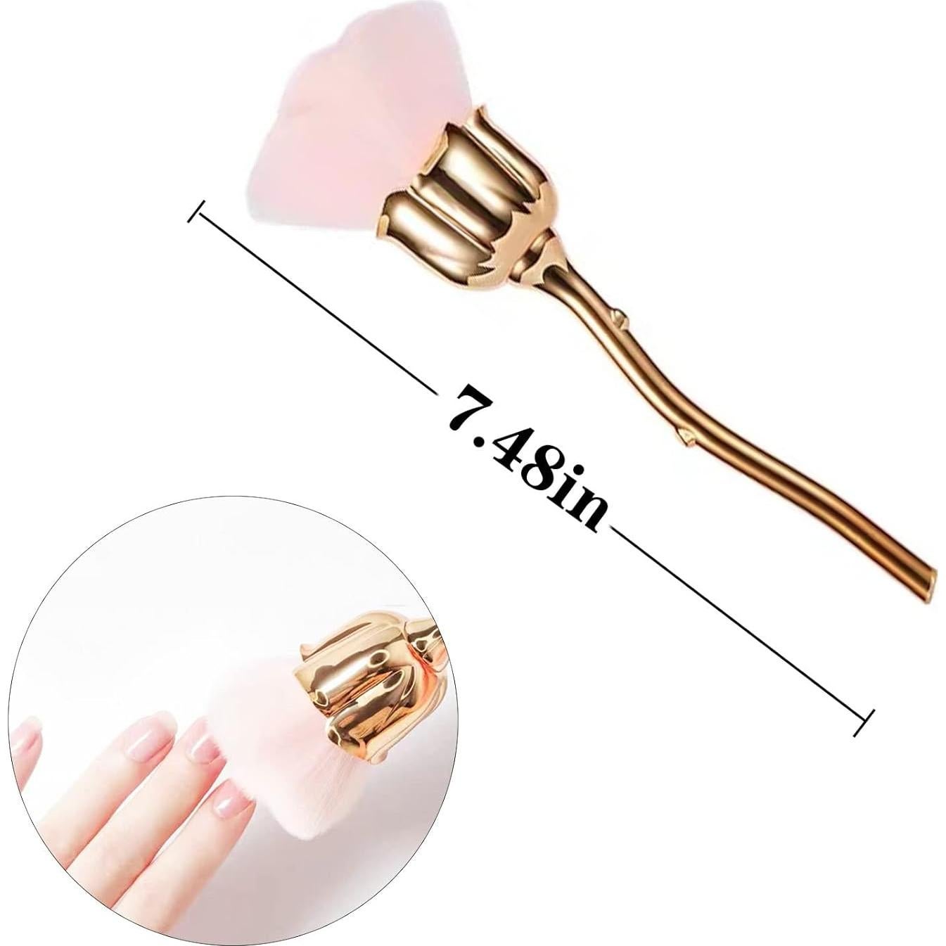 3 Cepillos Limpiadores de Polvo para Uñas GeoGeoDIY