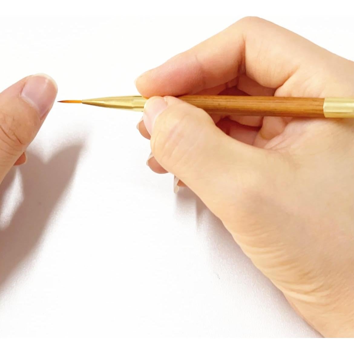 3 Pinceles para Arte de Uñas Fulinjoy Doble Punta 150mm