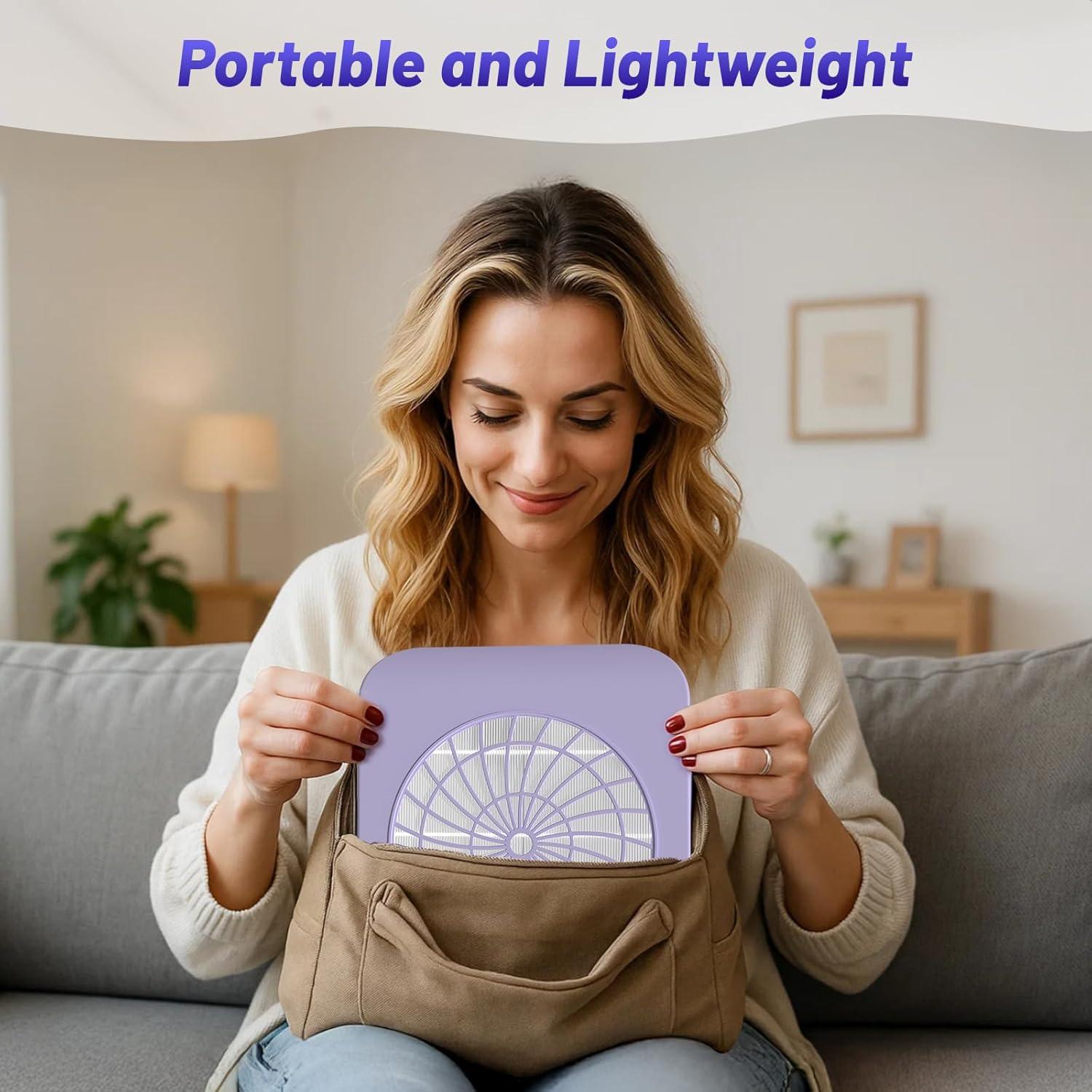 Colector de Polvo de Uñas FamilyKit - Ventilador Aspirador con 2 Filtros HEPA