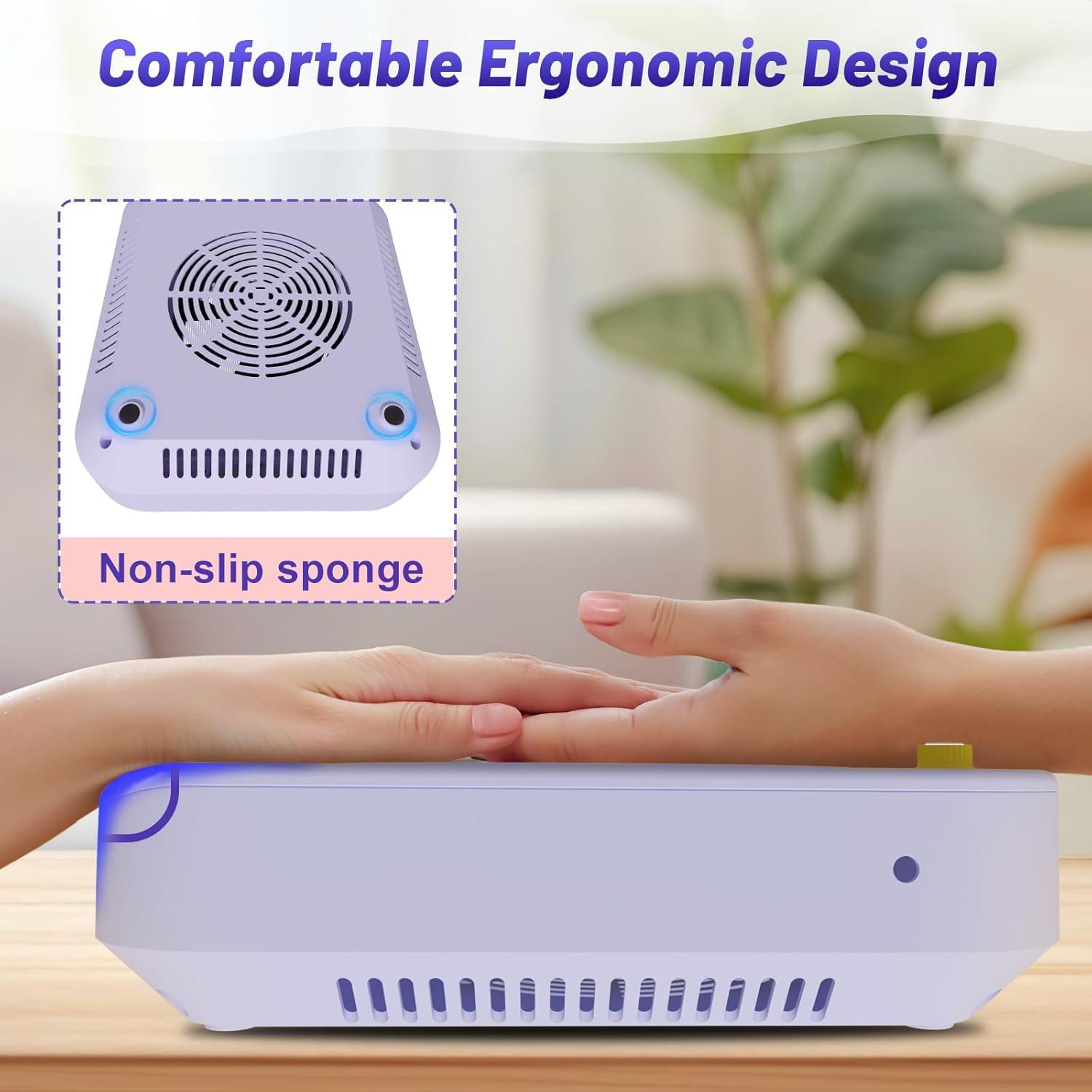 Colector de Polvo de Uñas FamilyKit - Ventilador Aspirador con 2 Filtros HEPA