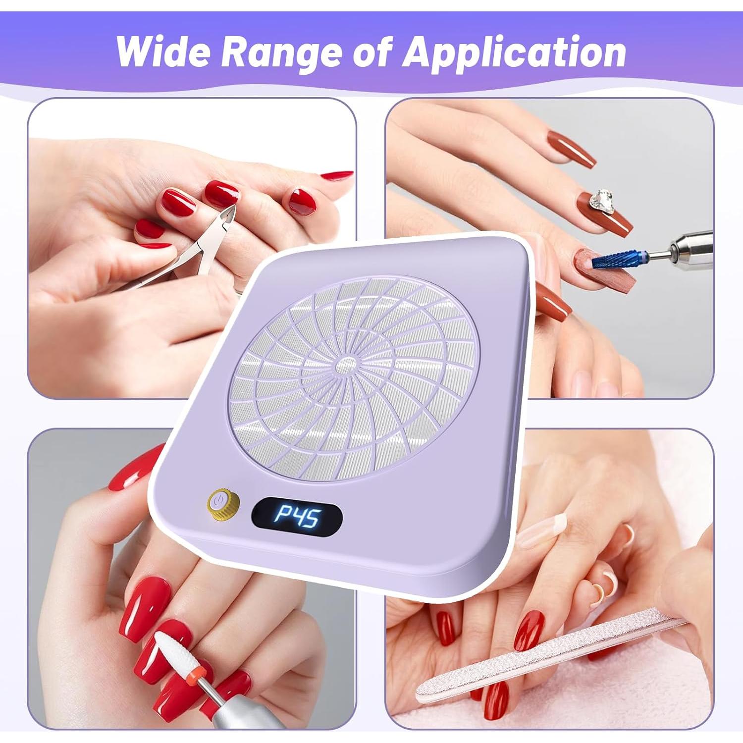 Colector de Polvo de Uñas FamilyKit - Ventilador Aspirador con 2 Filtros HEPA