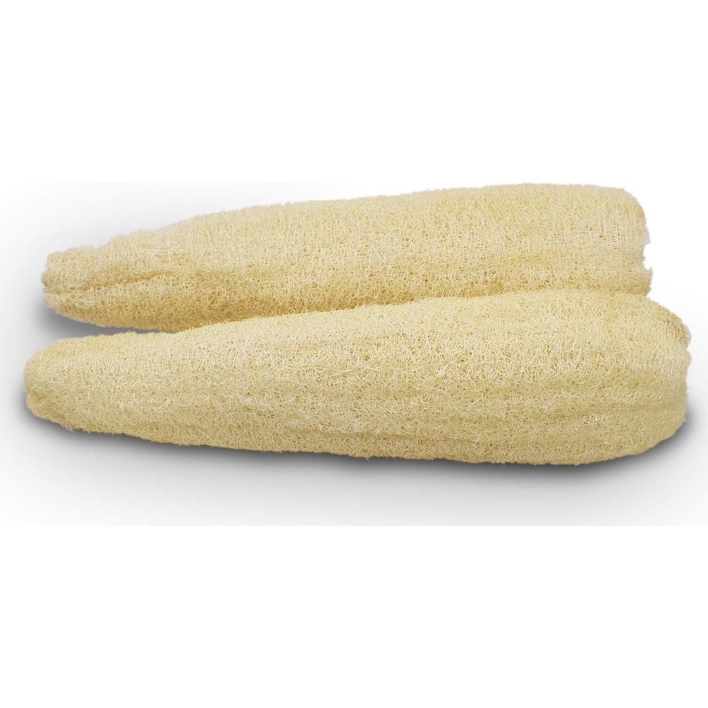 Esponjas de Lufa Natural Orgánica Grande Exfoliantes - Paquete de 4