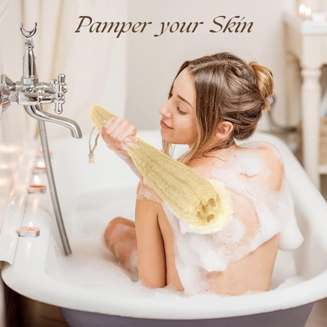 Esponja de Baño Lufa Egipcia 100% Natural Exfoliante 24x12cm