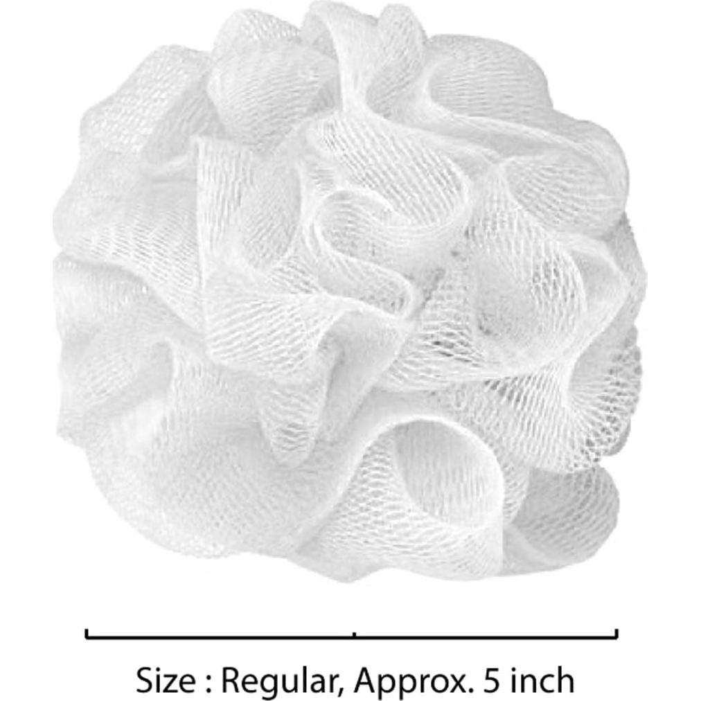 Esponja de Baño de Malla Aquasentials - Paquete de 4 Blancas