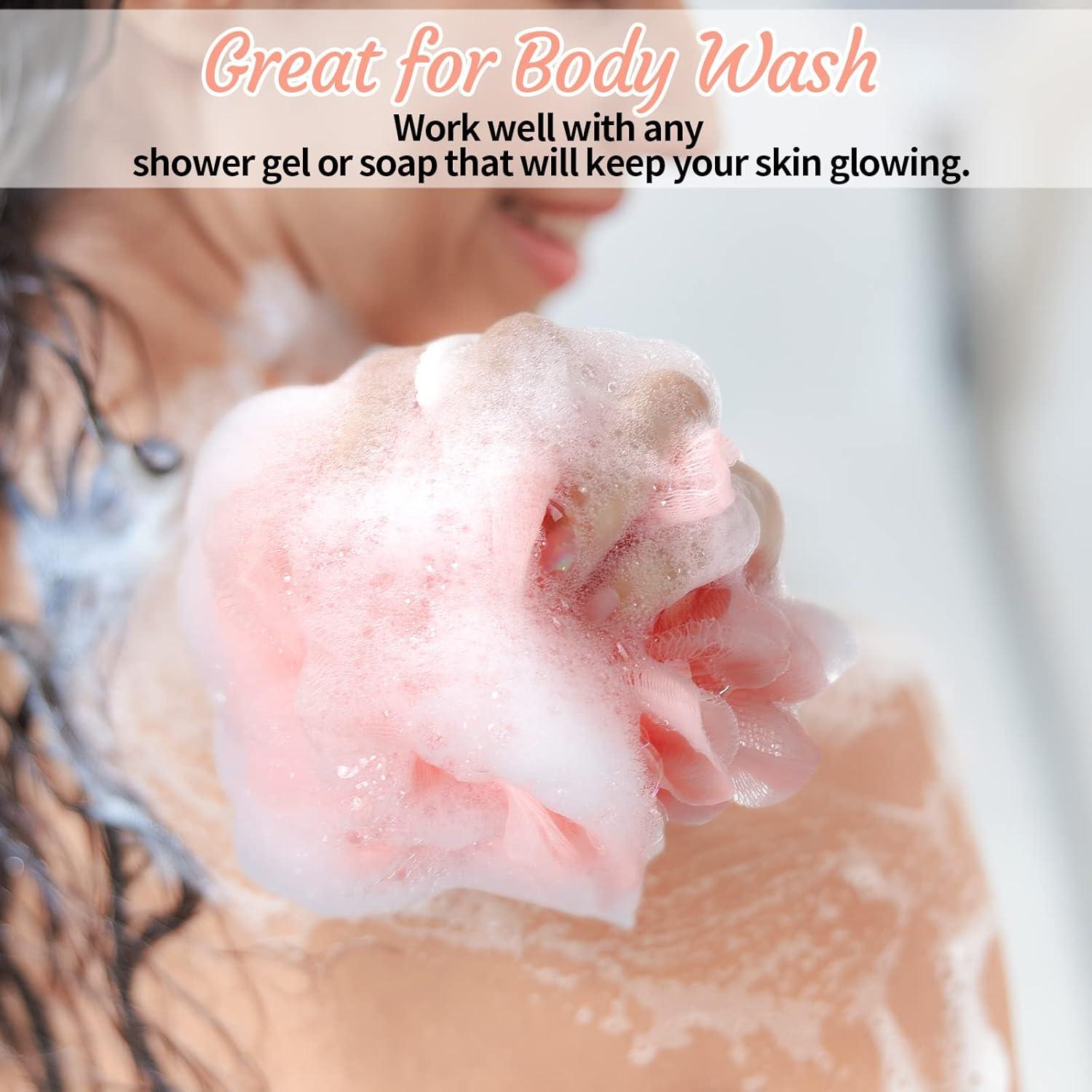 100 Esponjas de Baño Exfoliantes Raiten 30g Suaves para Ducha