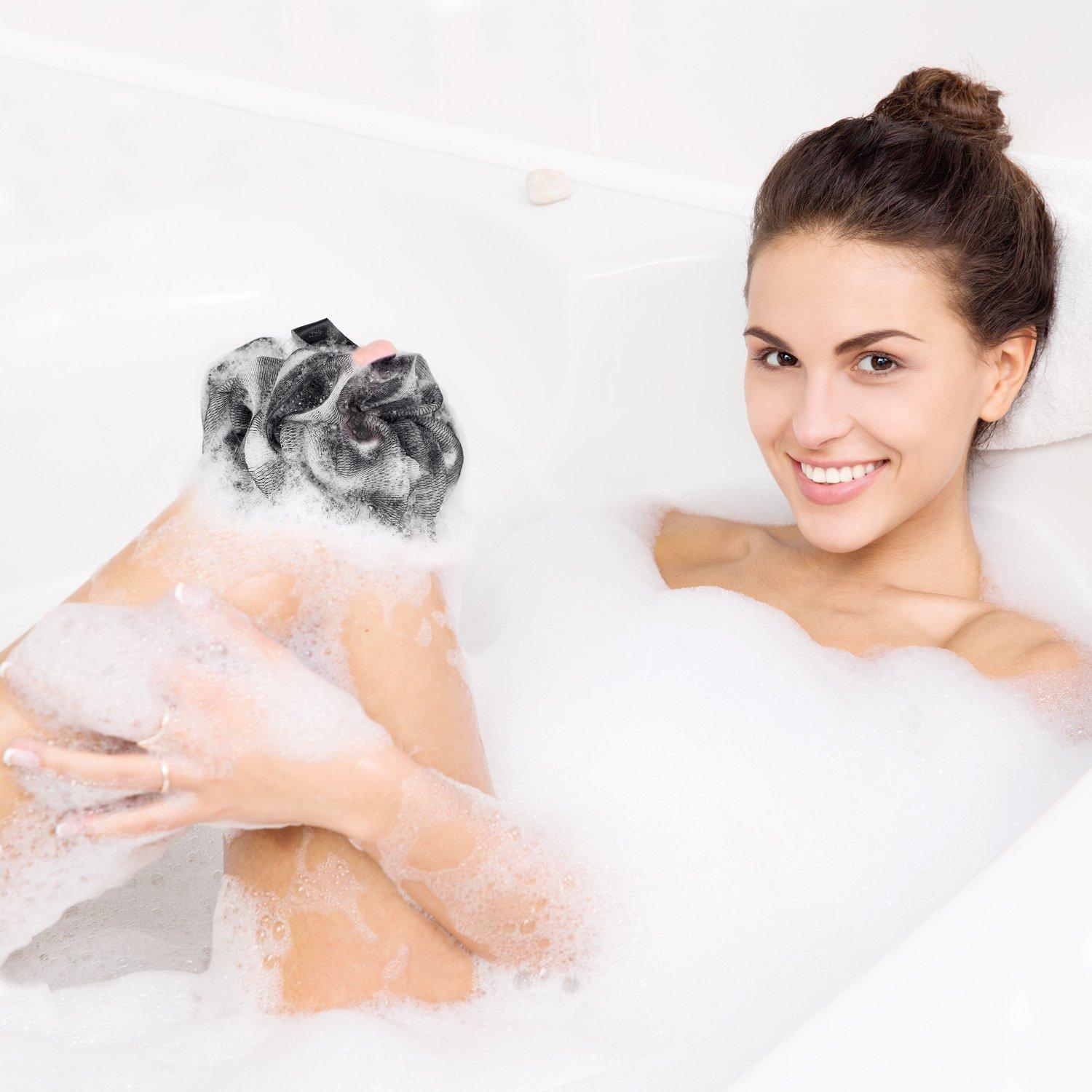 Esponjas de Baño Exfoliantes Easymoo 3 Paquete 13 cm