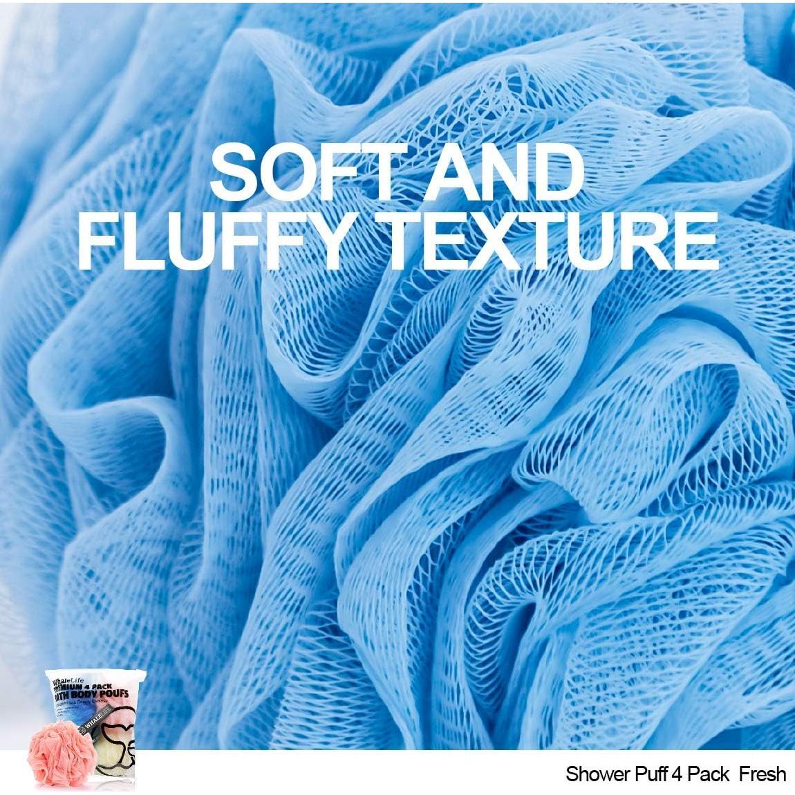 Esponja de Lufa para Baño WhaleLife - 4 Piezas Multicolor