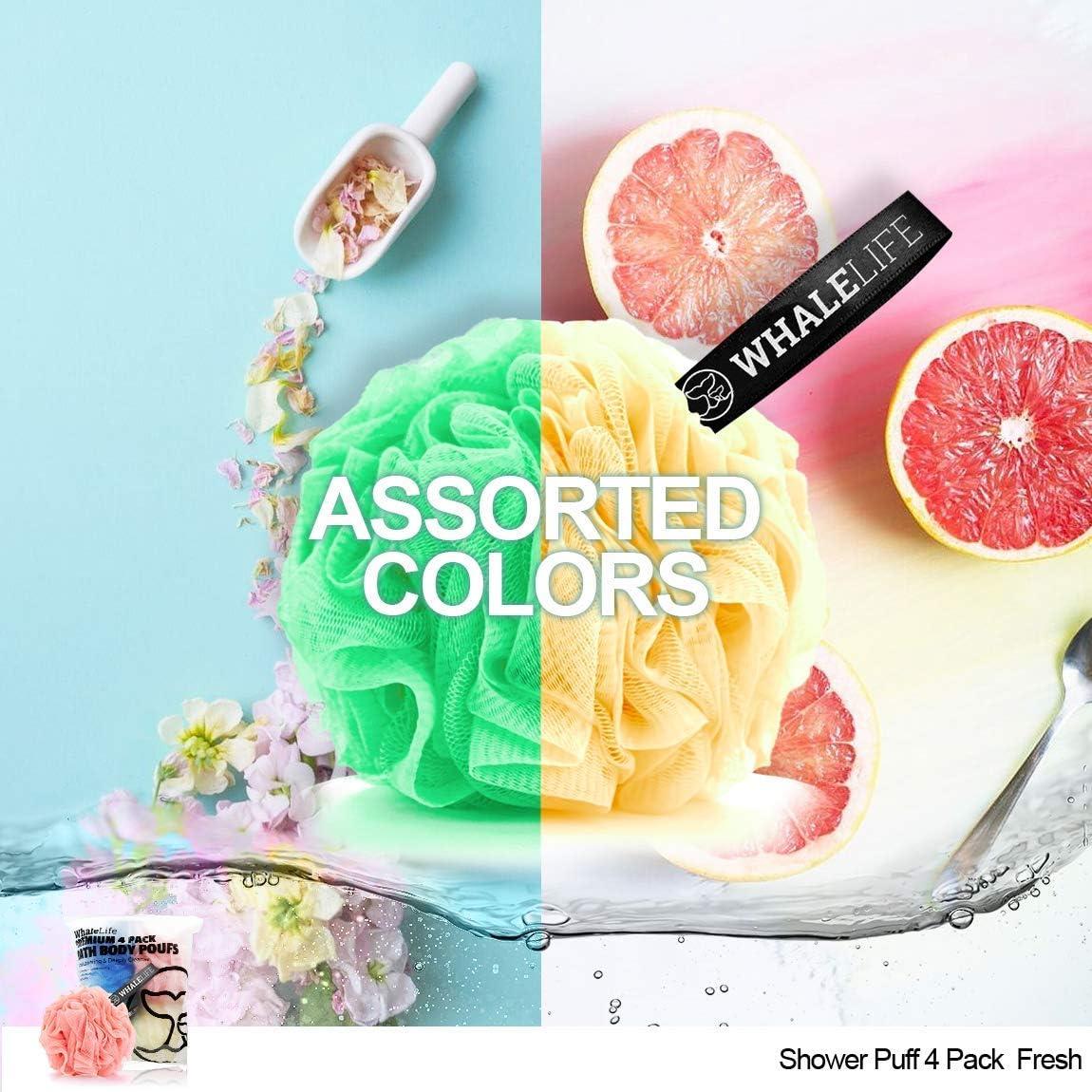 Esponja de Lufa para Baño WhaleLife - 4 Piezas Multicolor