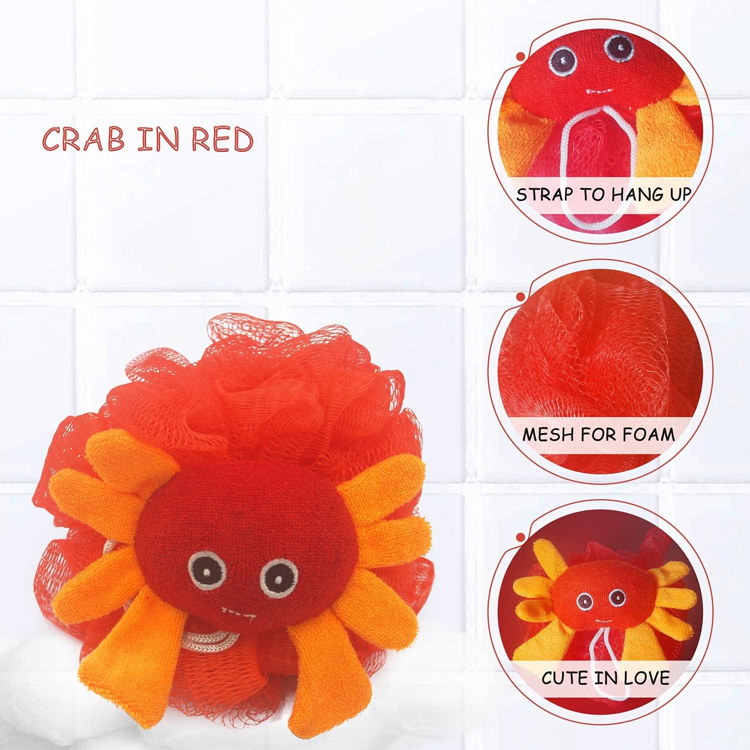 Esponja de Baño Exfoliante para Niños Bleu Bath 4 Pack