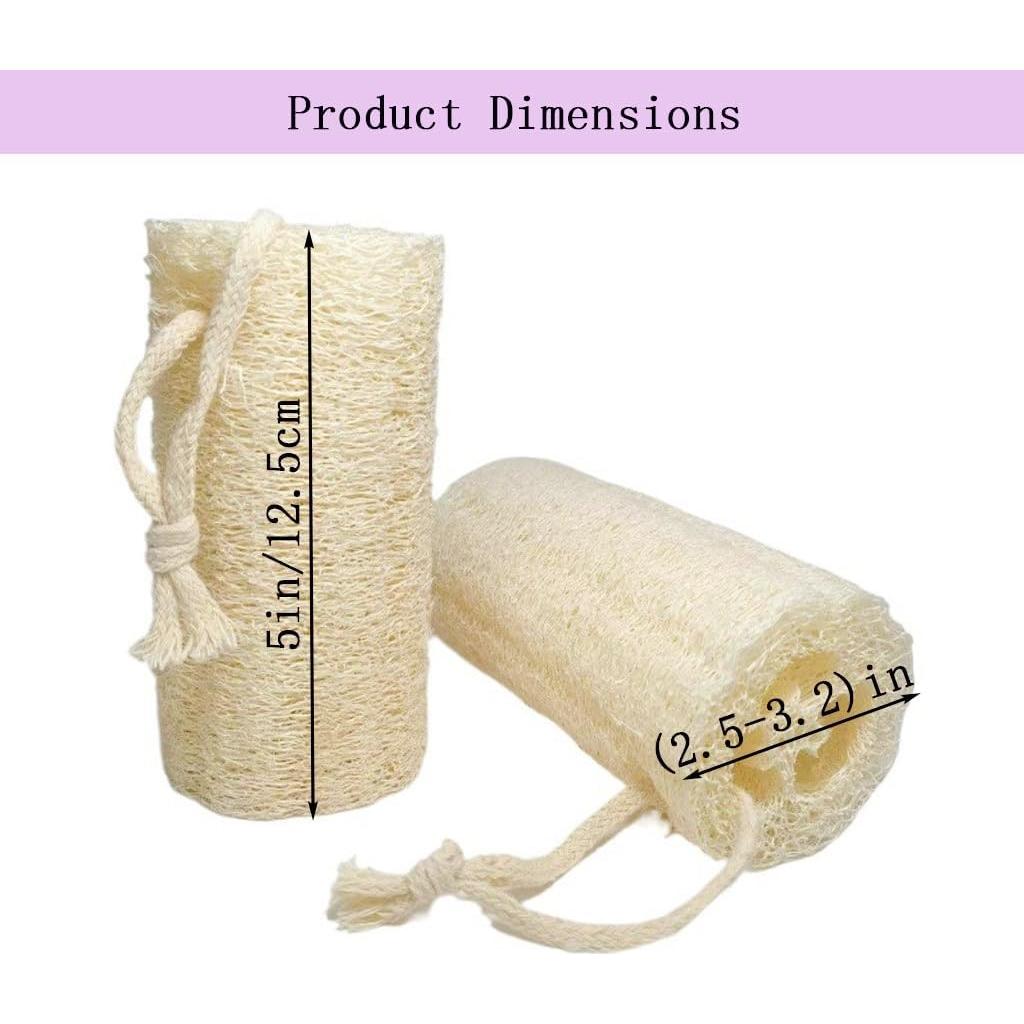 Esponja Exfoliante de Lufa Natural SHENGZHENFUSHI - 3 Piezas