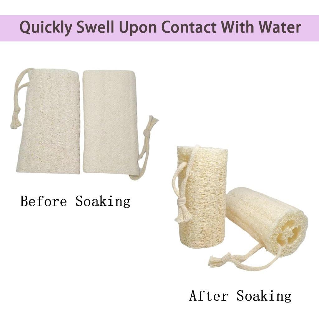 Esponja Exfoliante de Lufa Natural SHENGZHENFUSHI - 3 Piezas