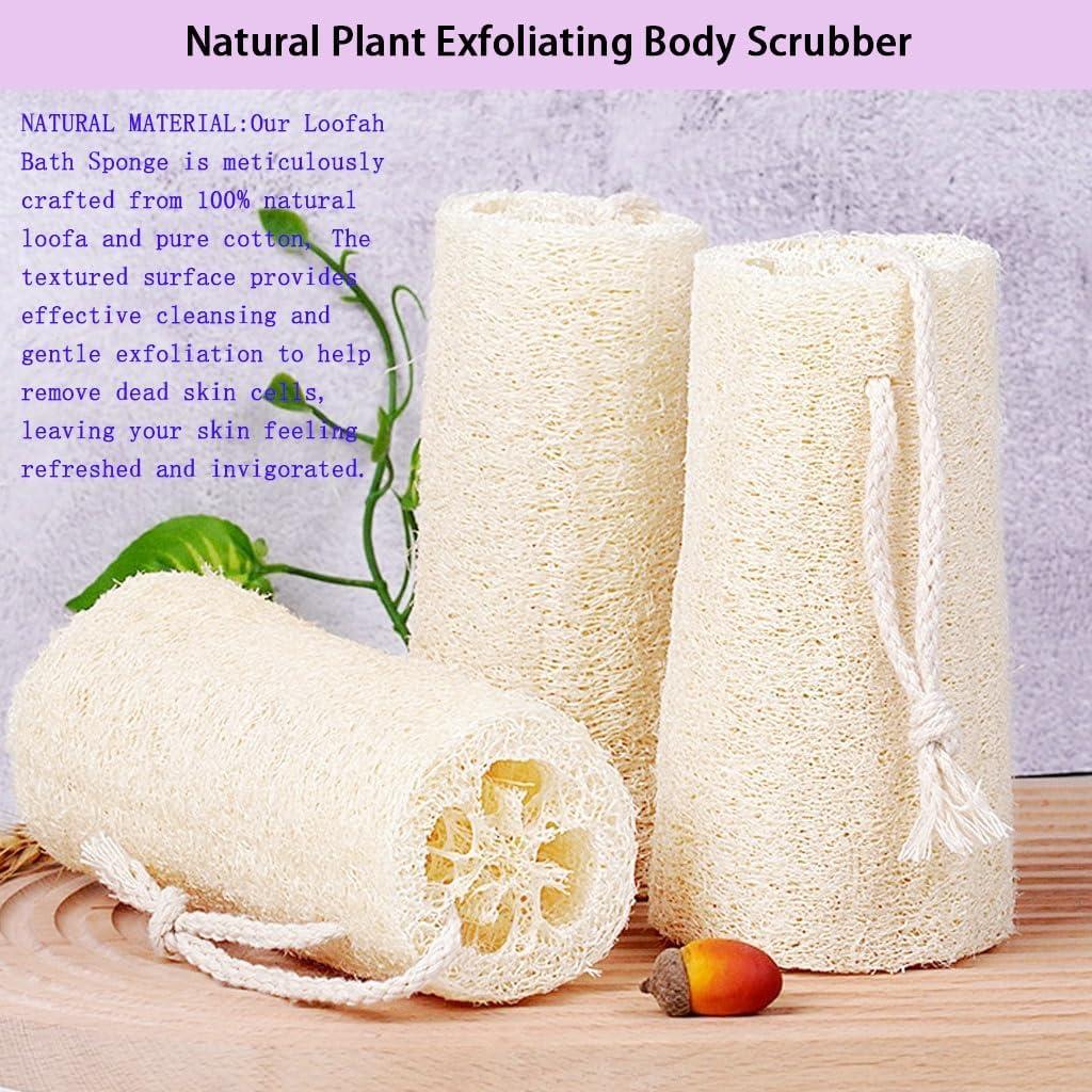 Esponja Exfoliante de Lufa Natural SHENGZHENFUSHI - 3 Piezas
