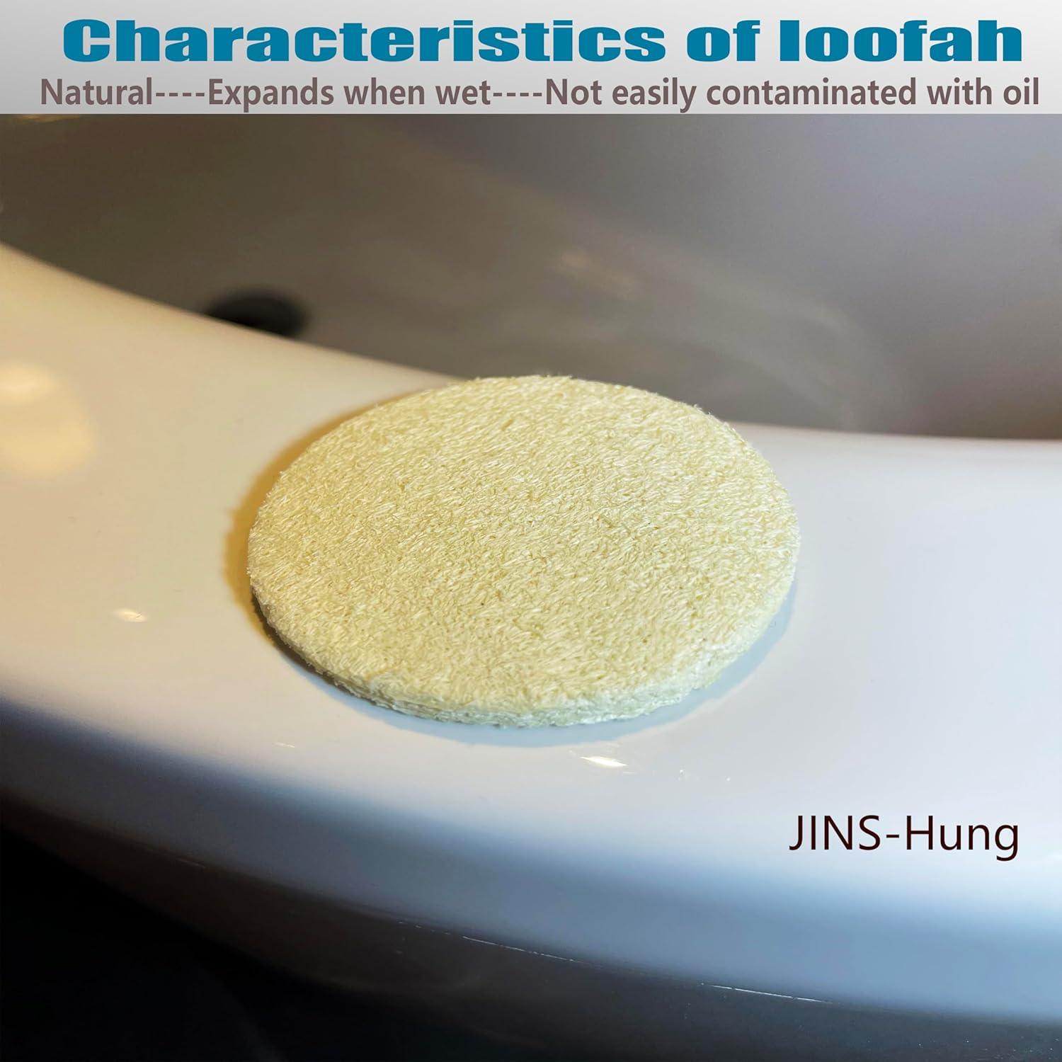 Paquete de 18 Esponjas de Lufa Natural Exfoliantes 6cm