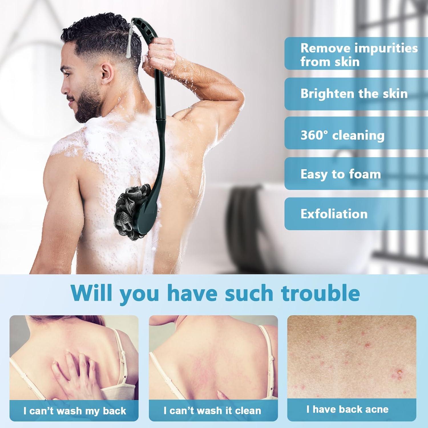 Esponja de Lufa con Mango UHIAGREE 52 cm Exfoliante Ducha