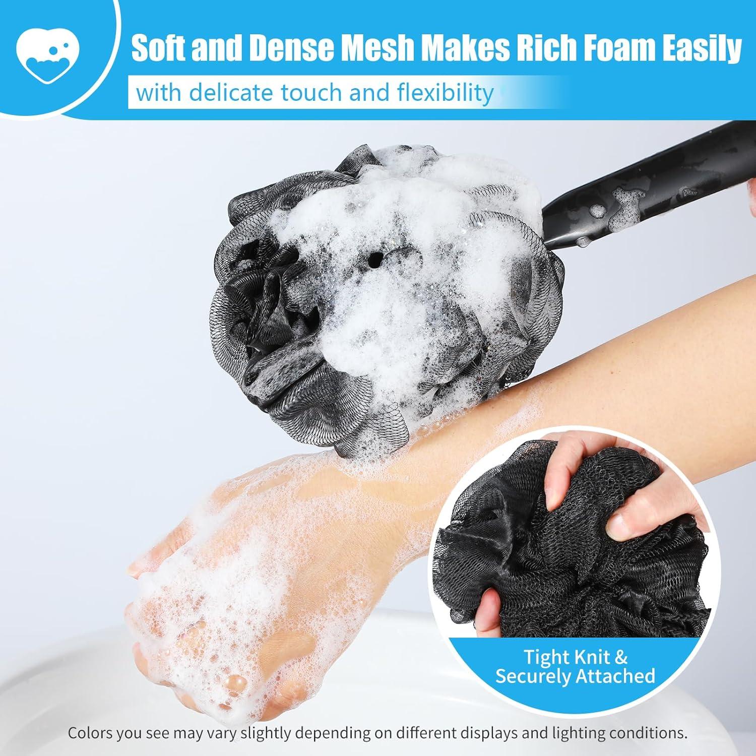 Juego de Esponjas de Lufa VANZAVANZU con Mango Antideslizante 43 cm