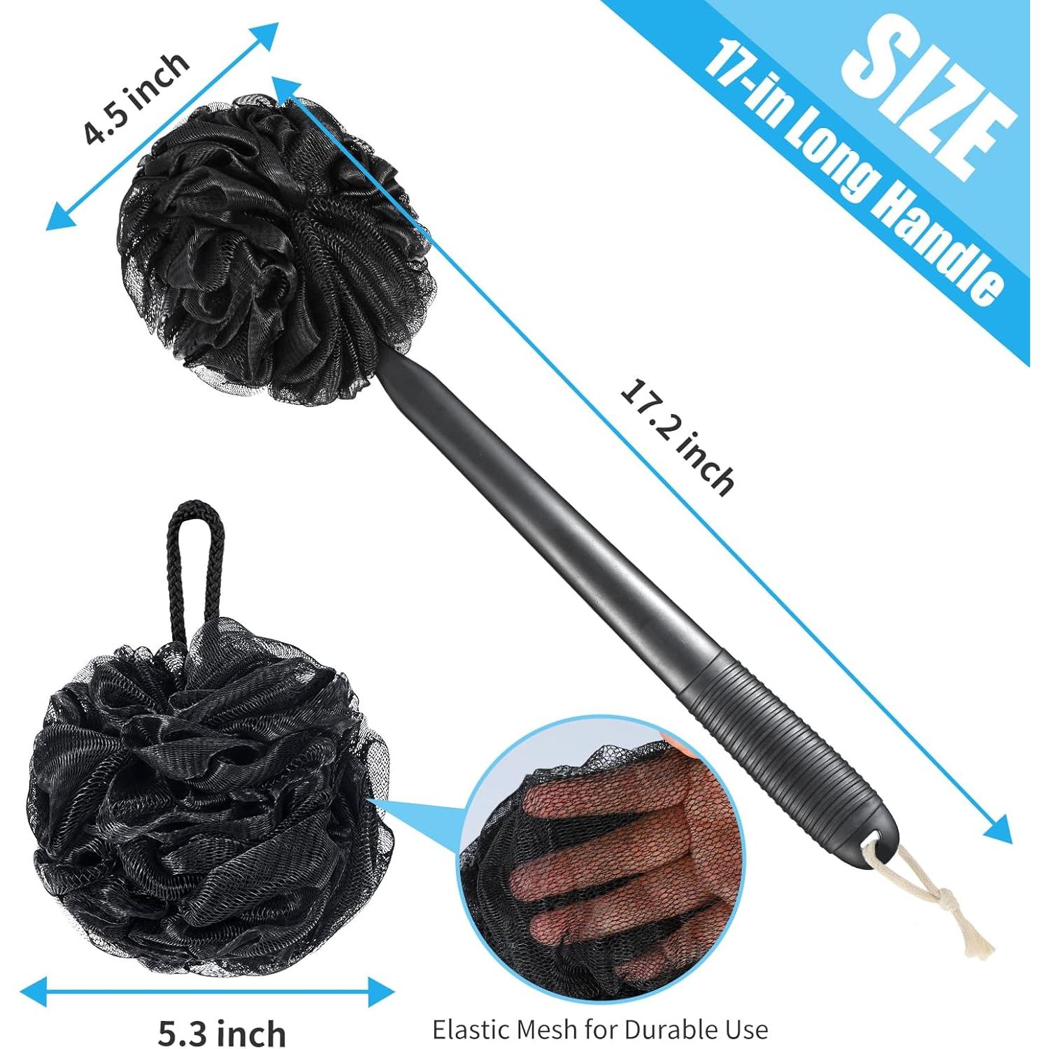 Juego de Esponjas de Lufa VANZAVANZU con Mango Antideslizante 43 cm