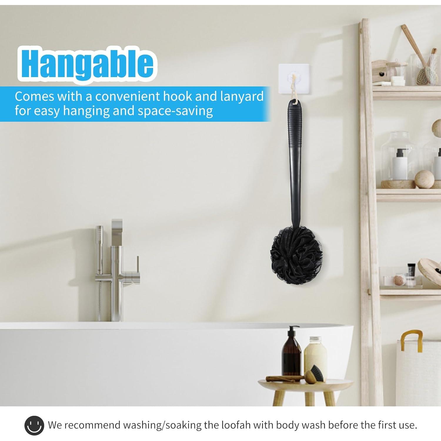 Juego de Esponjas de Lufa VANZAVANZU con Mango Antideslizante 43 cm