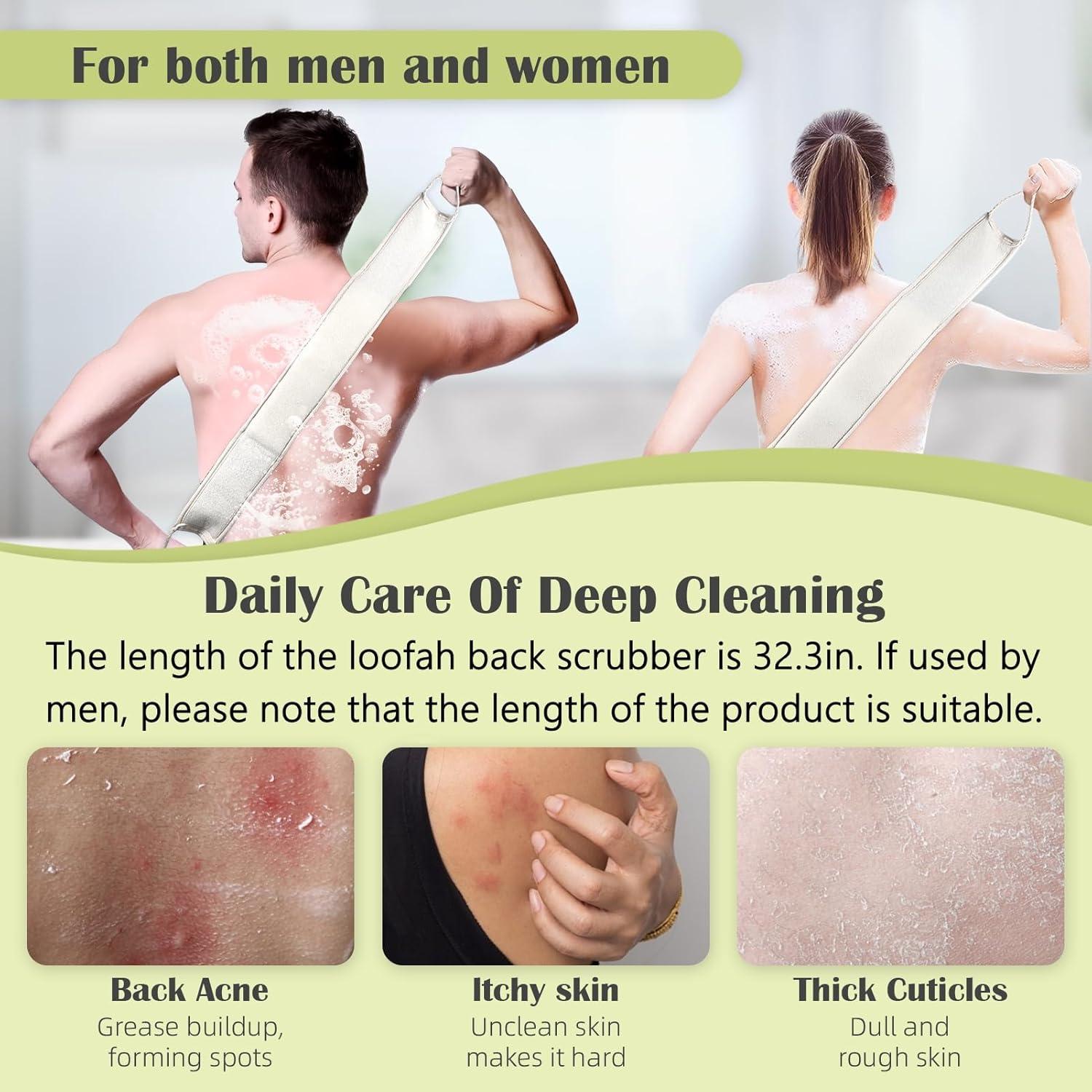 Esponja de Lufa Natural Jopplim para Espalda 82x10 cm