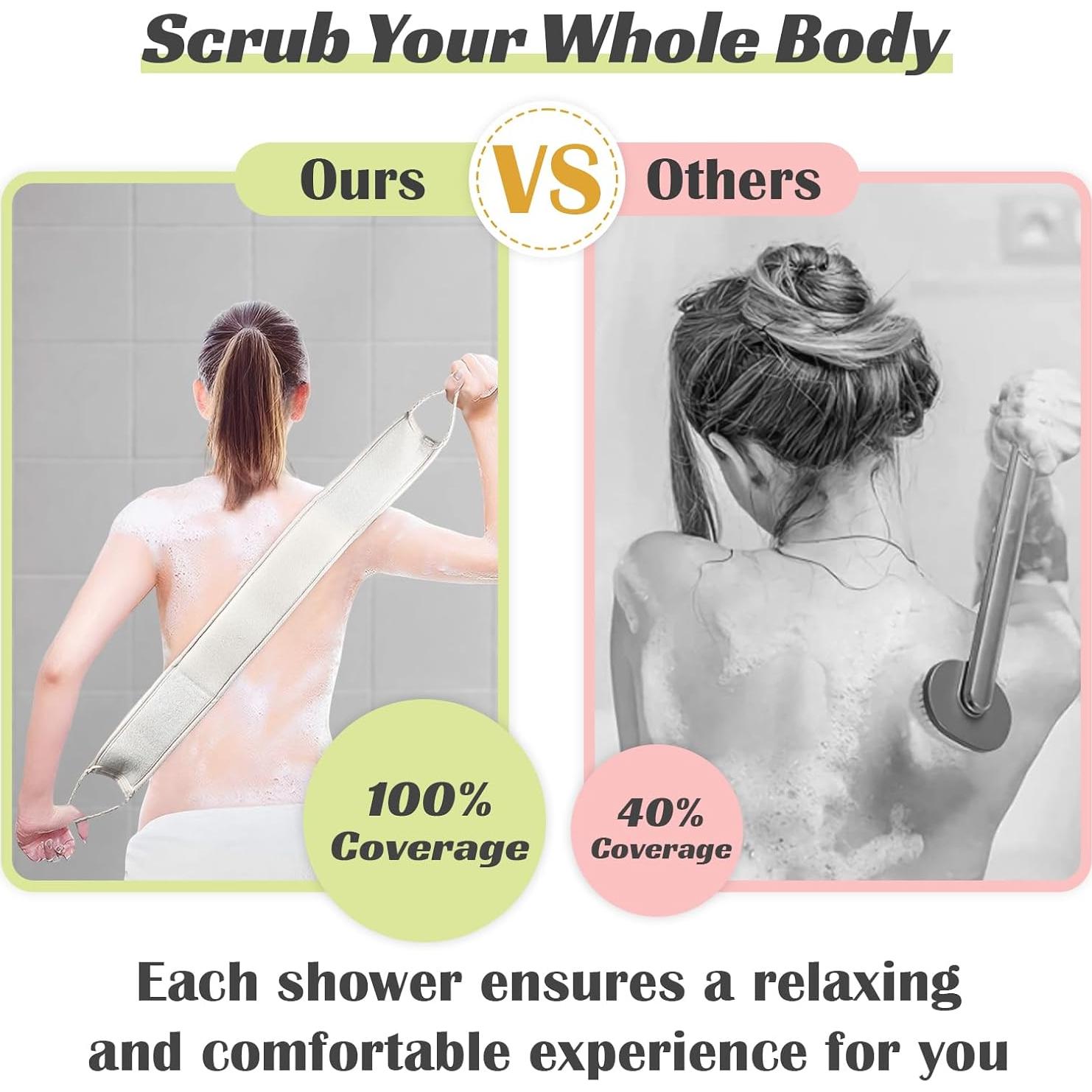 Esponja de Lufa Natural Jopplim para Espalda 82x10 cm