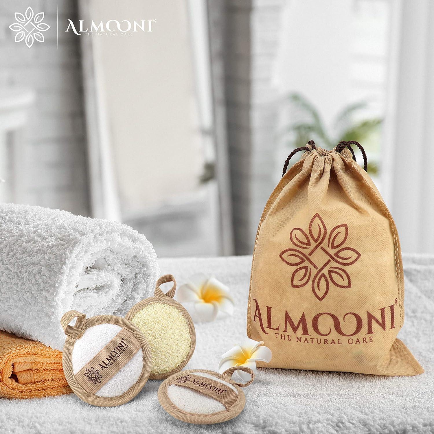 Esponja Exfoliante Facial Natural Almooni - Lufa Egipcia 6 Unidades